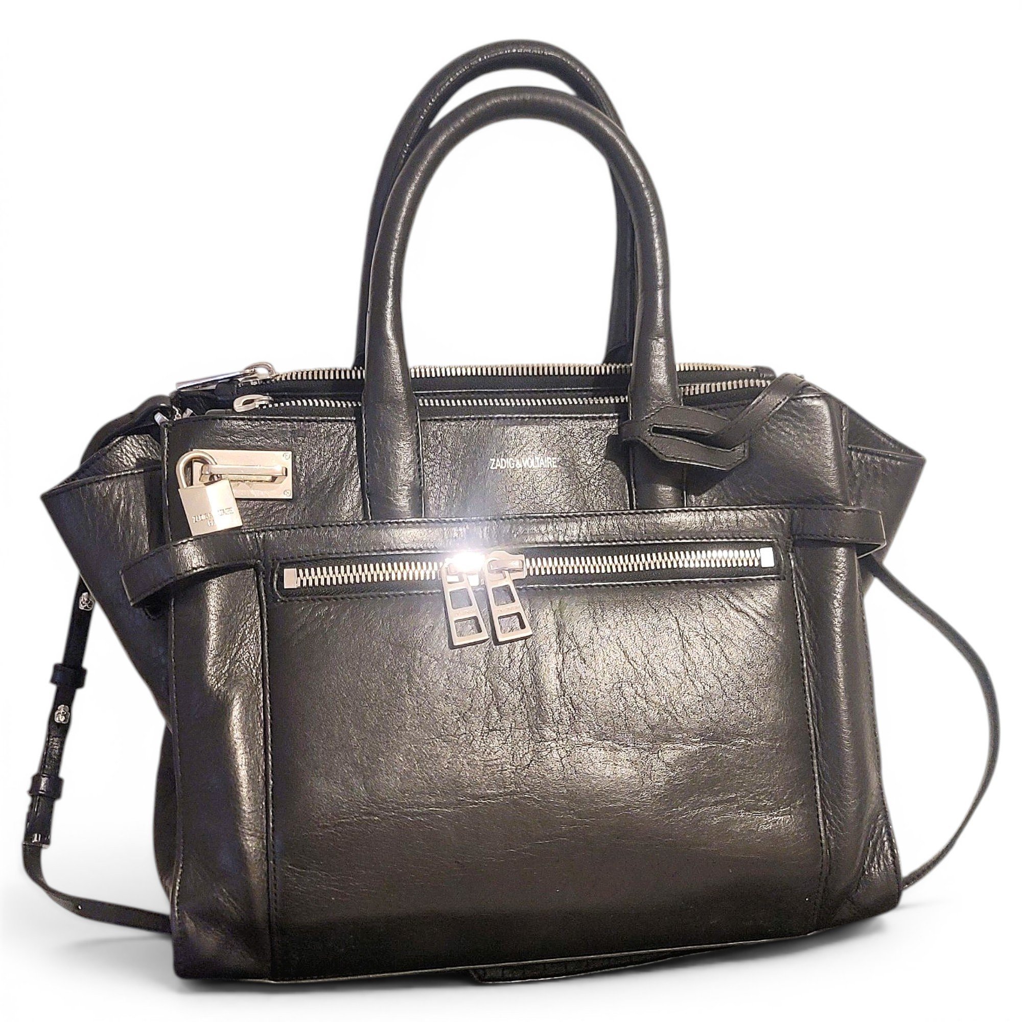 Candide leather handbag