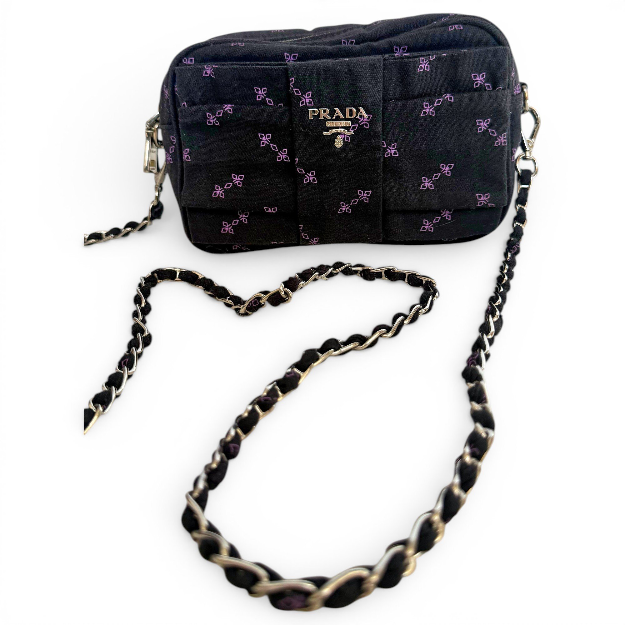 Ribbon cloth handbag