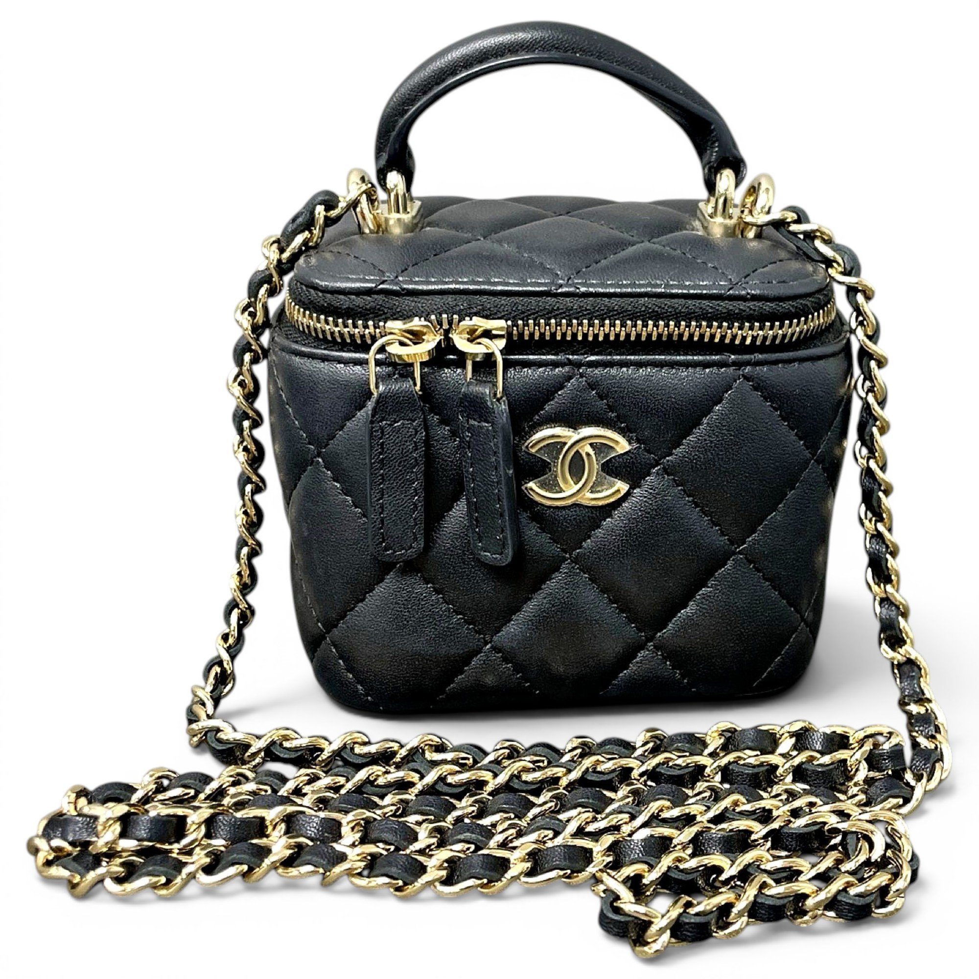 Vanity leather mini bag