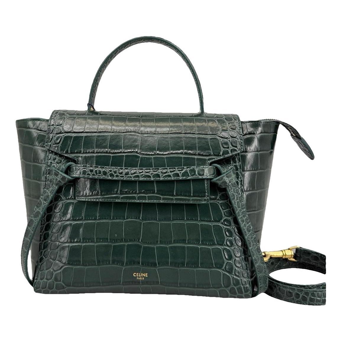 Belt leather handbag