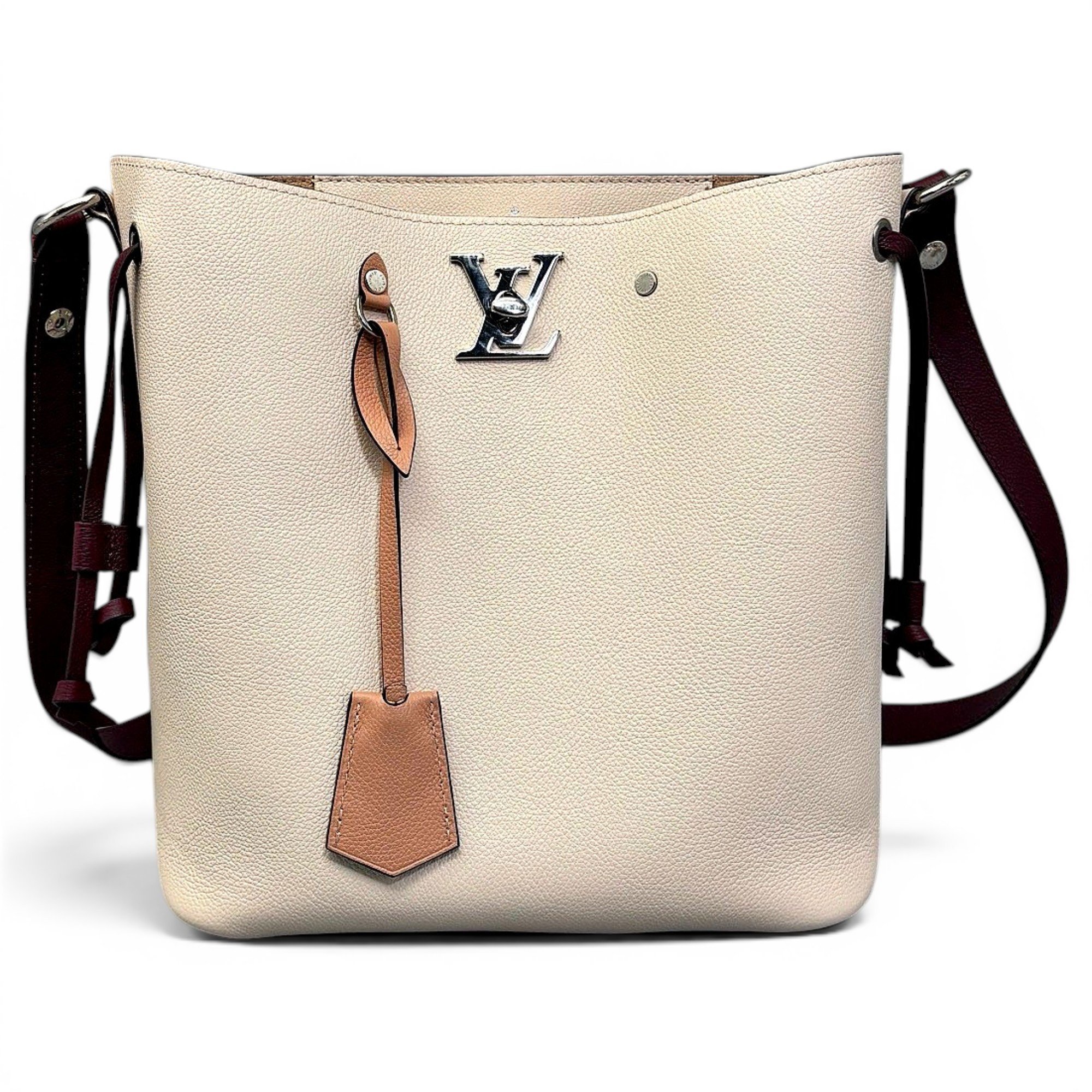 Lockme Bucket leather handbag