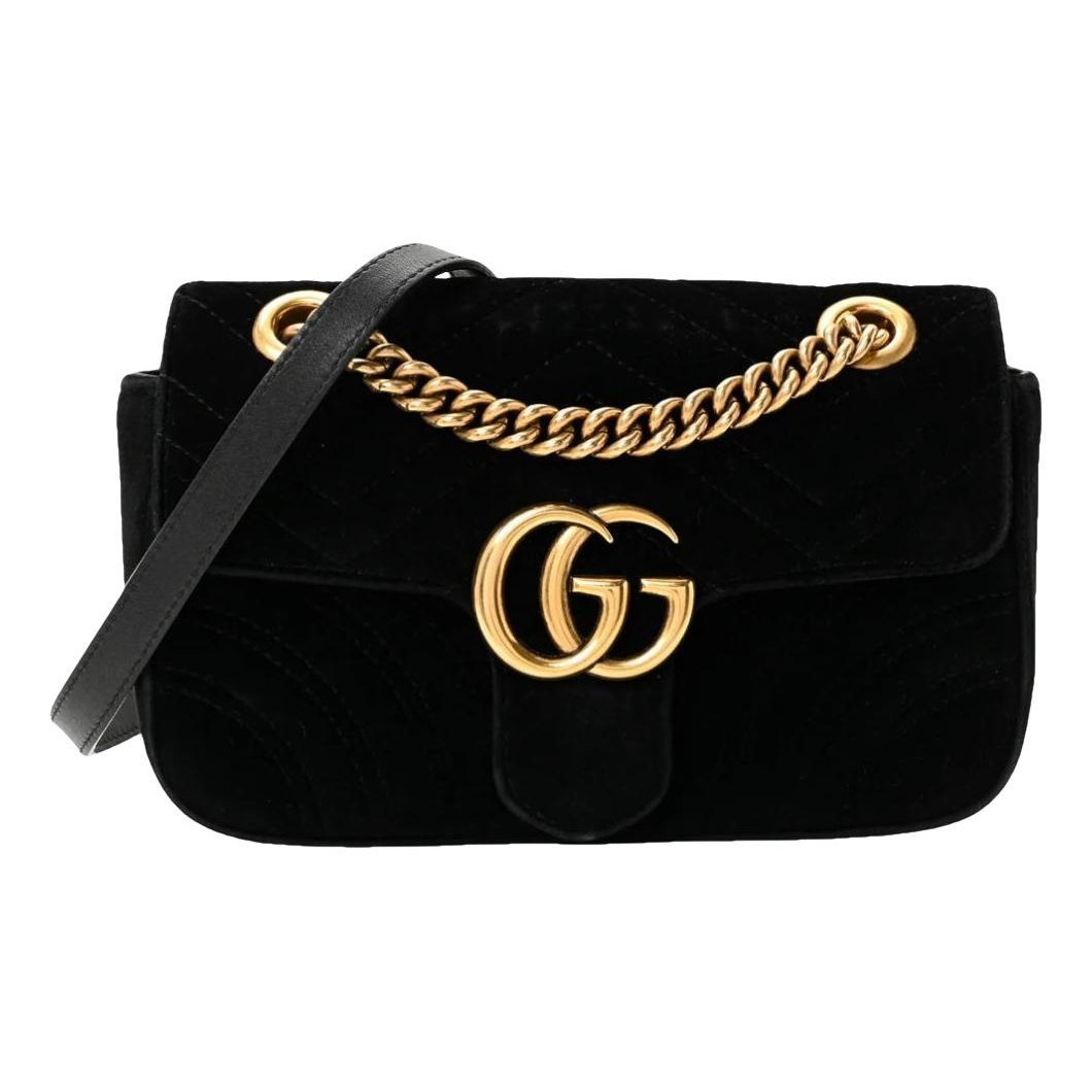 GG Marmont velvet crossbody bag