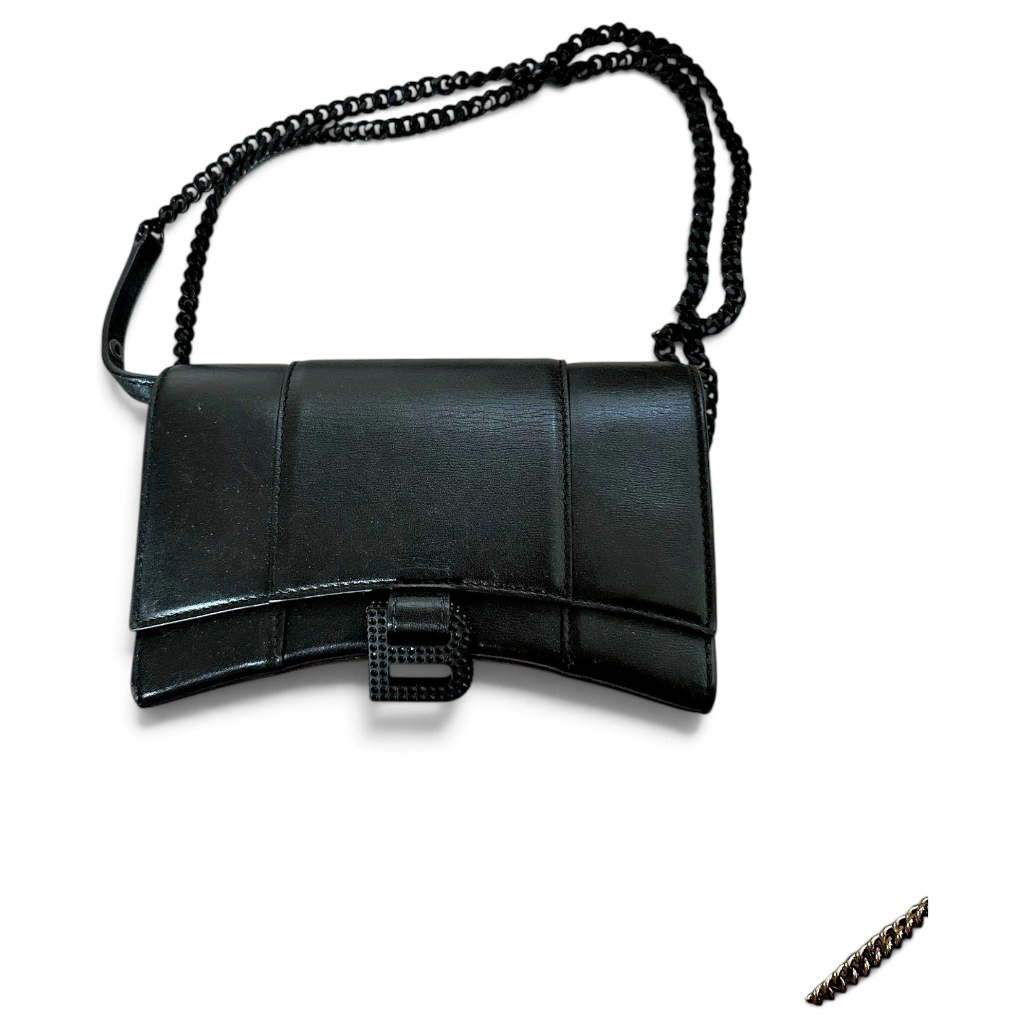 Balenciaga Hourglass leather satchel