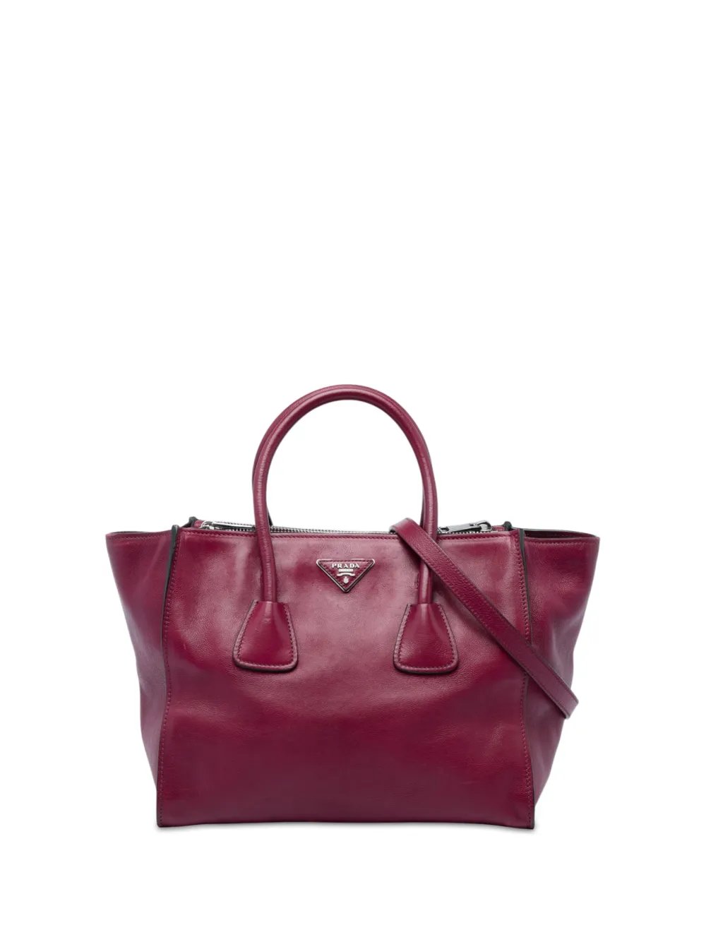 2010-2026 Glace Calf Twin Pocket Double Handle satchel