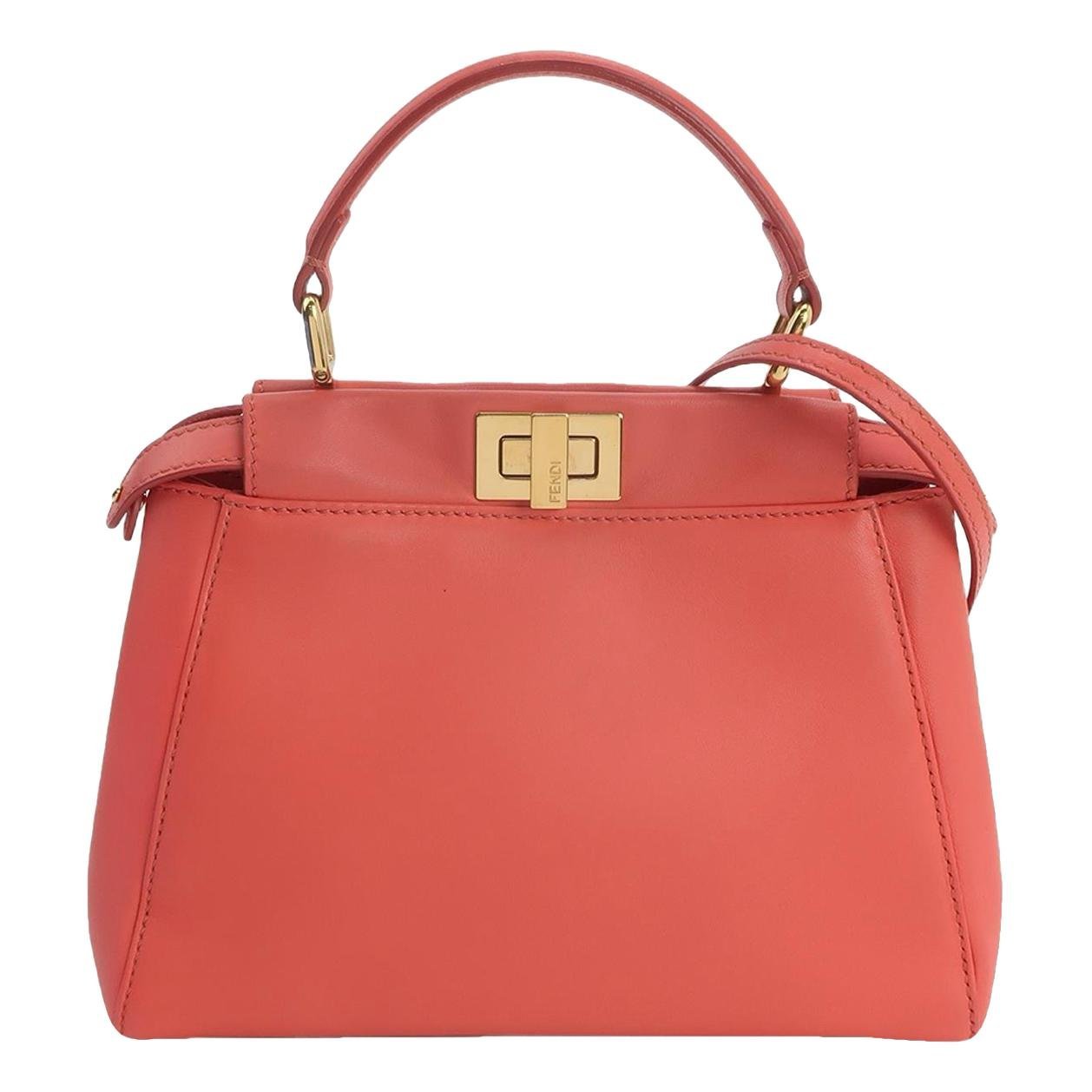 Peekaboo leather handbag