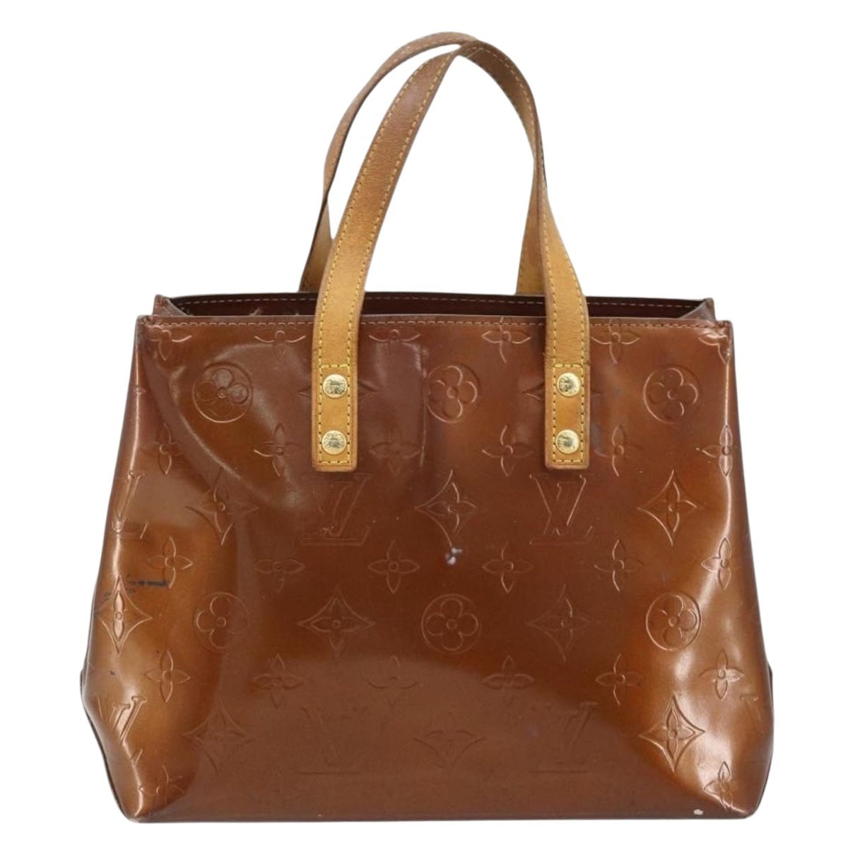 Reade patent leather handbag