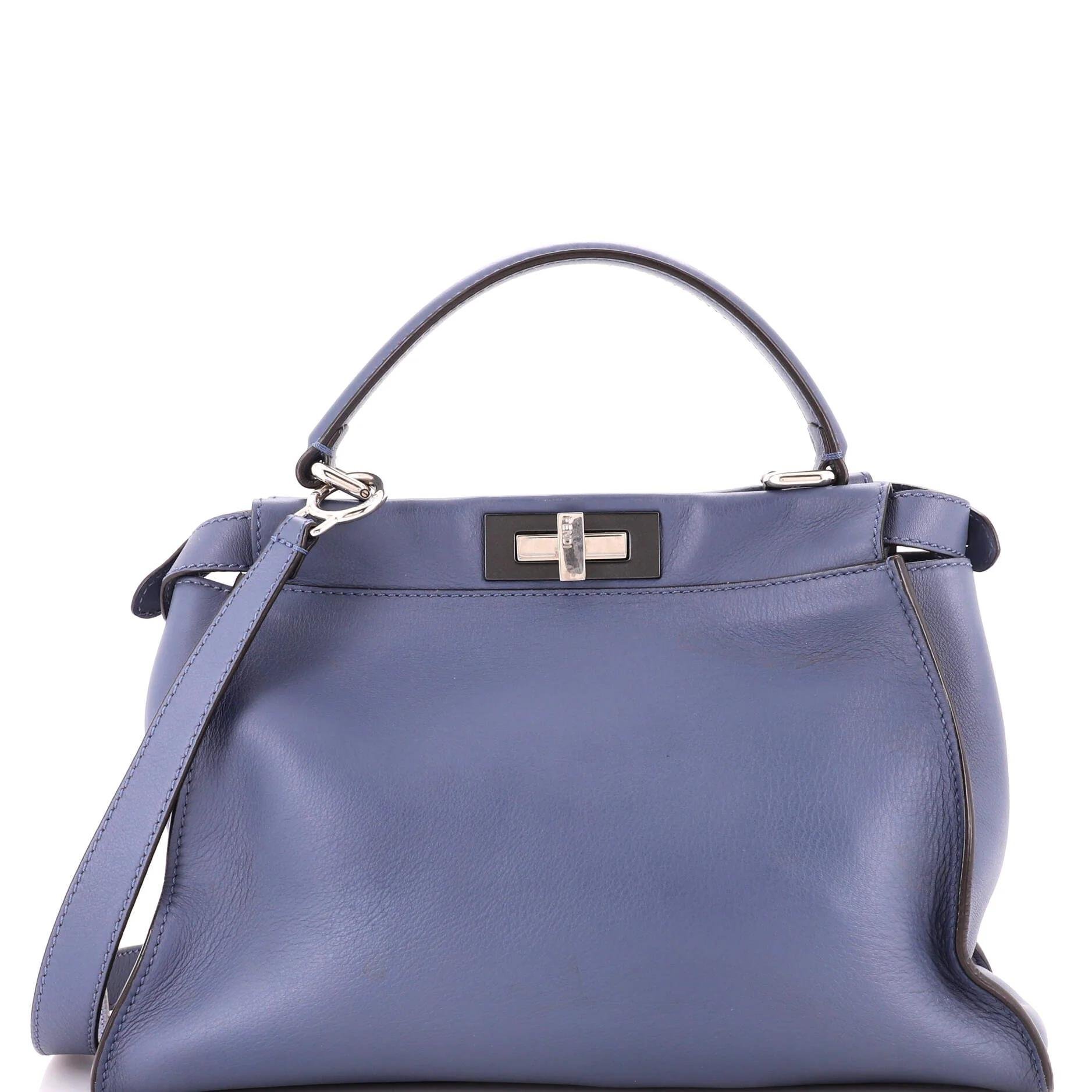 Peekaboo leather handbag