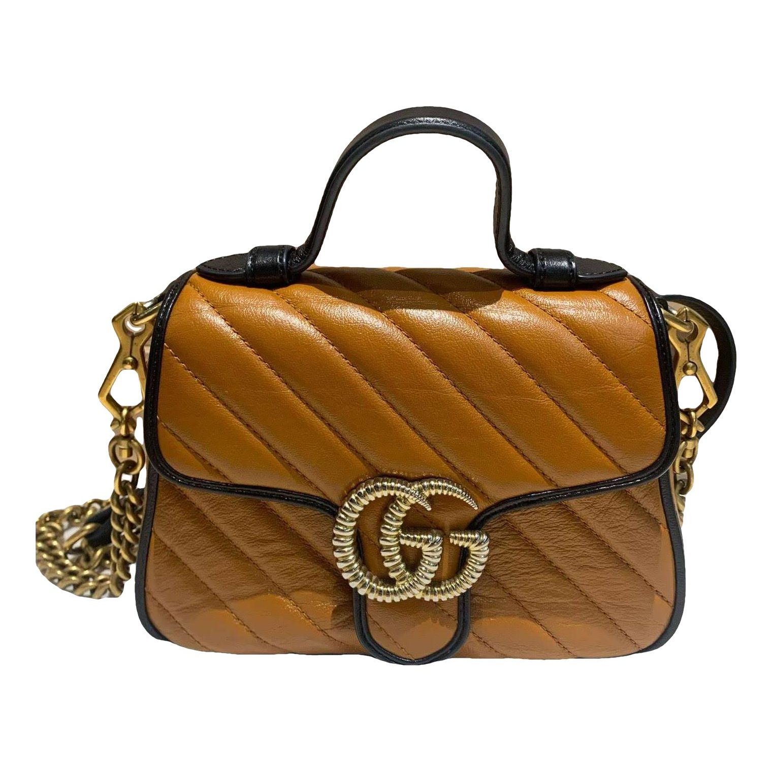 GG Marmont Flap leather handbag