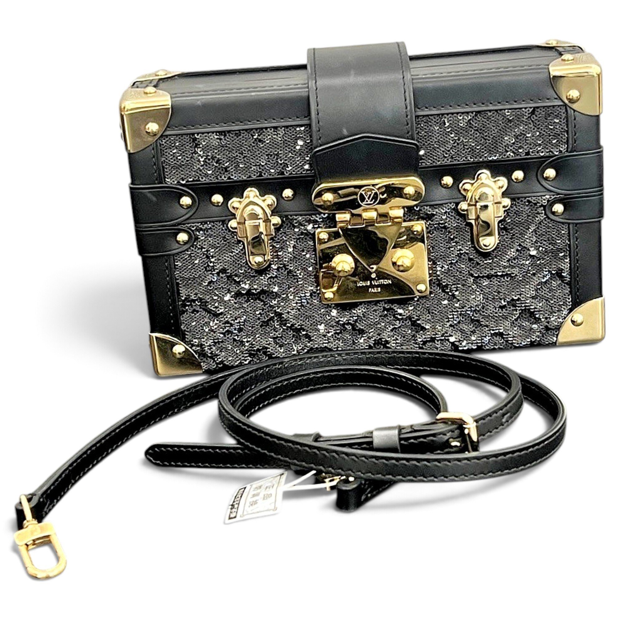 Petite Malle leather handbag