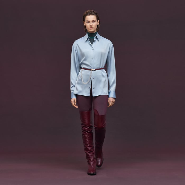 Bleu Quartz Equestrian Shirt