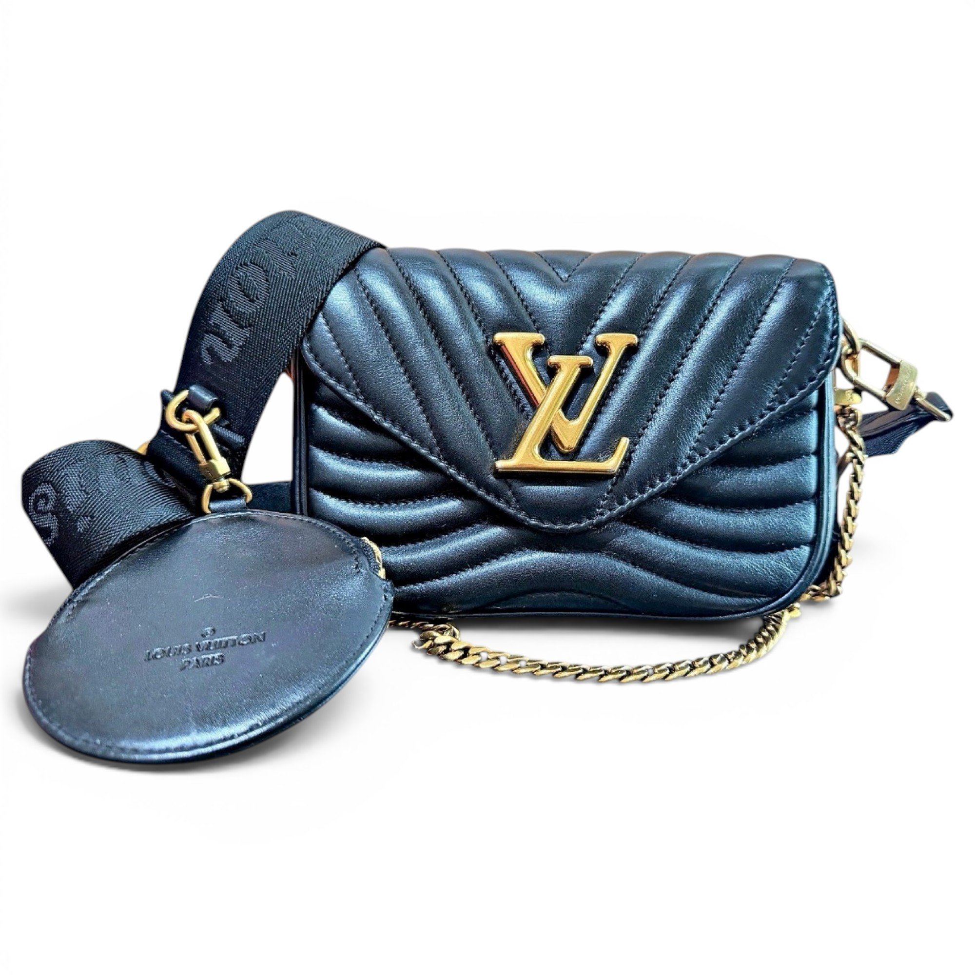 Multi-Pochette New Wave leather crossbody bag