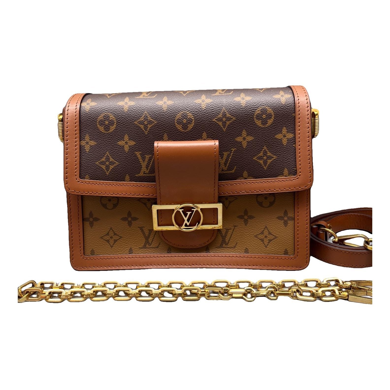 Dauphine leather handbag
