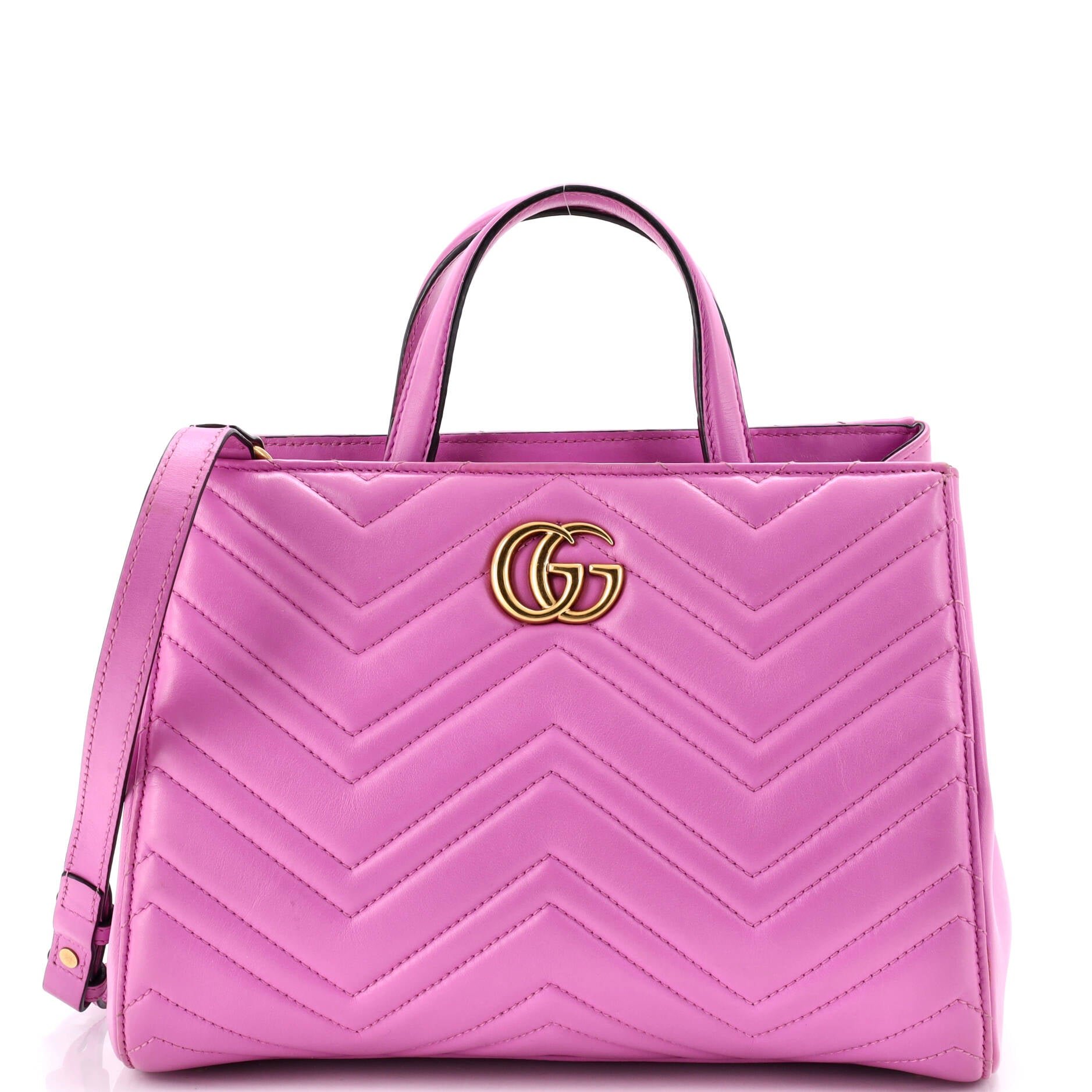 GG Marmont Tote Matelasse Leather Small