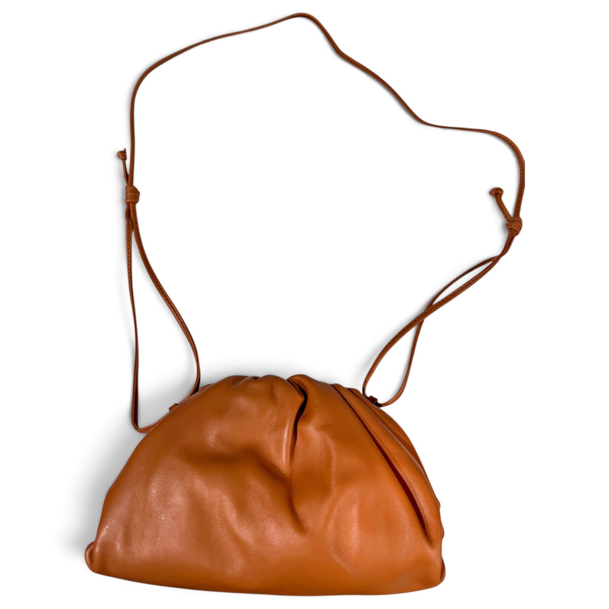 Pouch leather handbag
