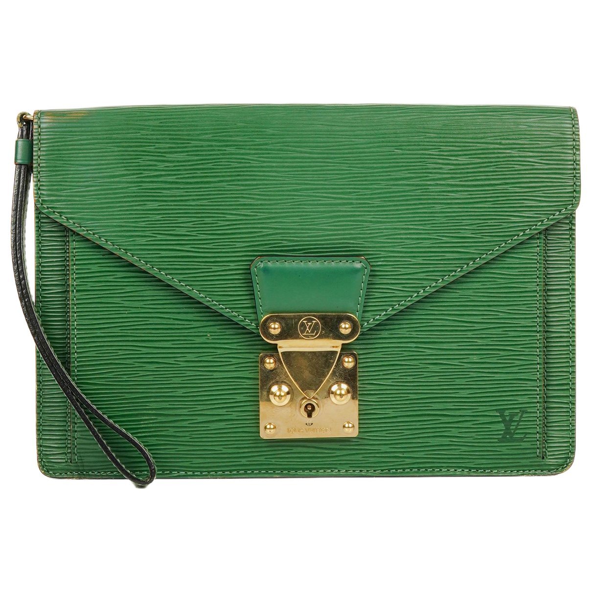 Sellier leather clutch bag