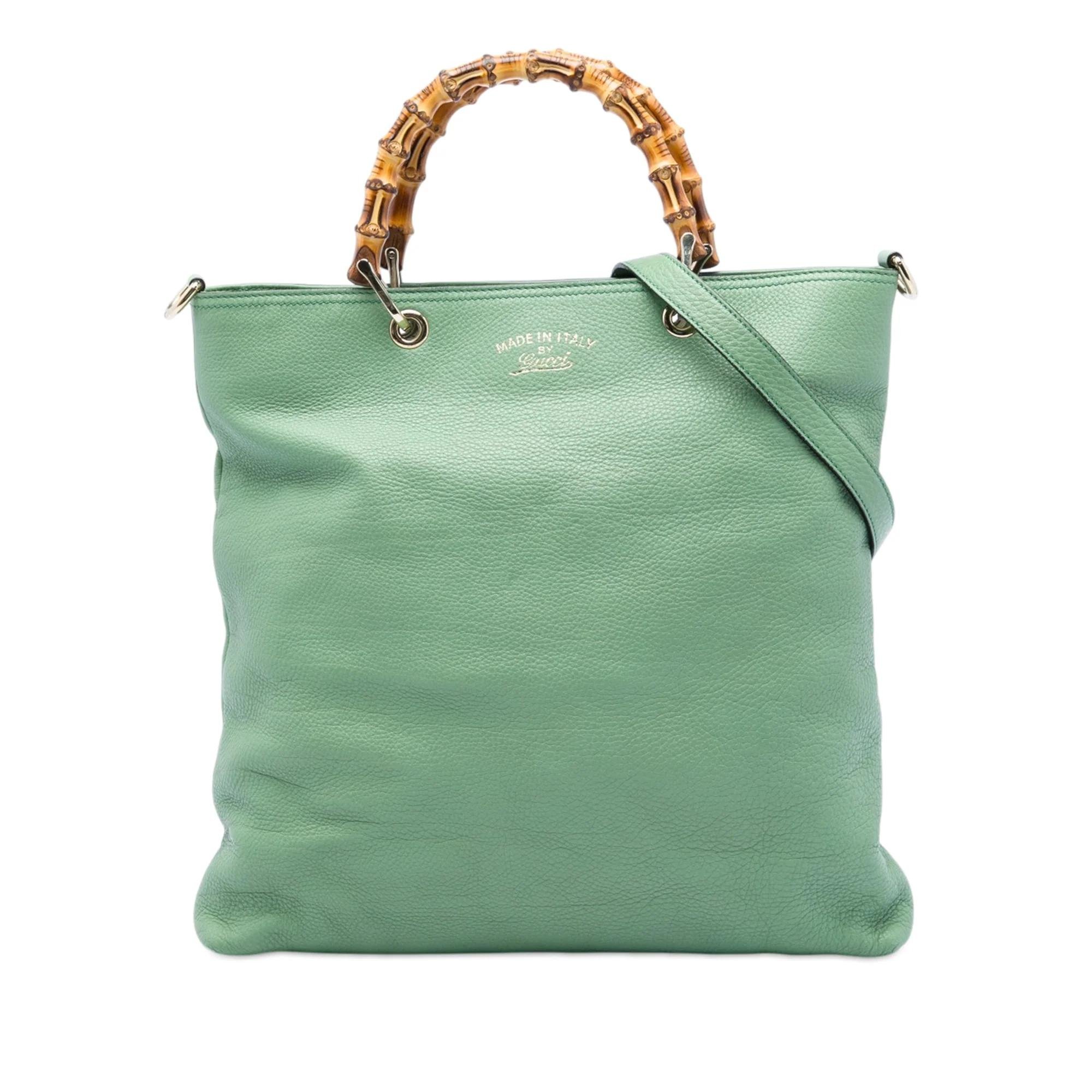 Bamboo pony-style calfskin satchel