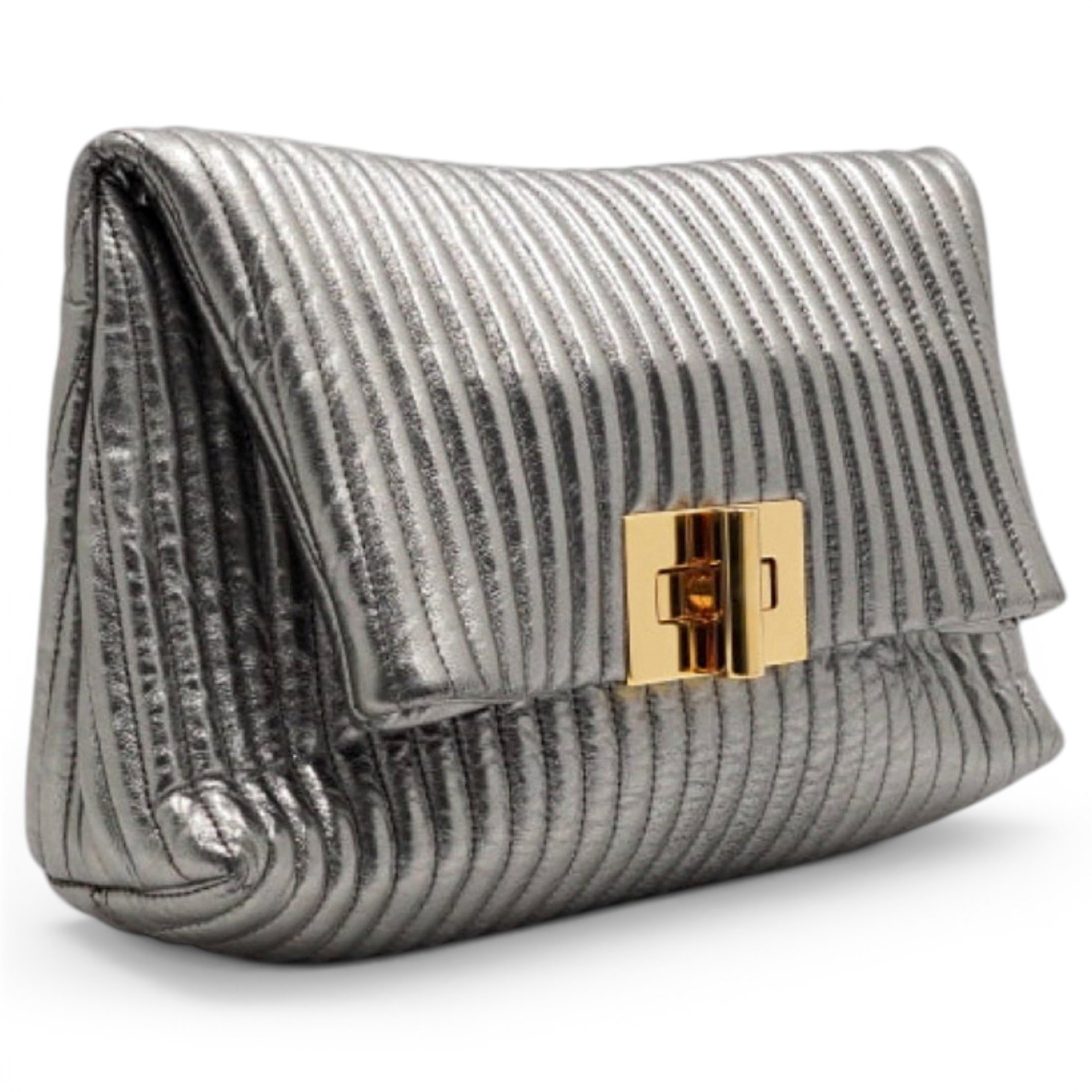 Natalia leather clutch bag