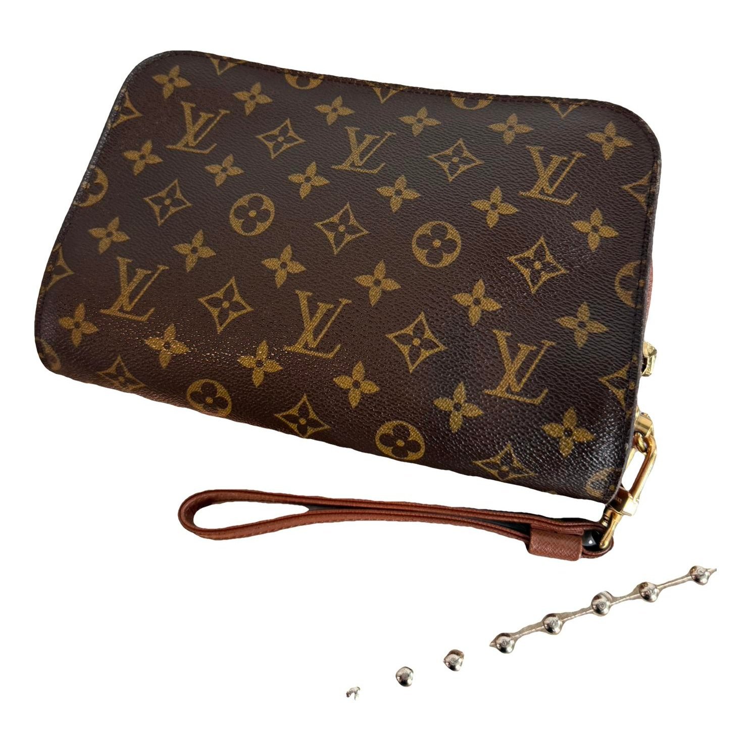 Orsay leather clutch bag