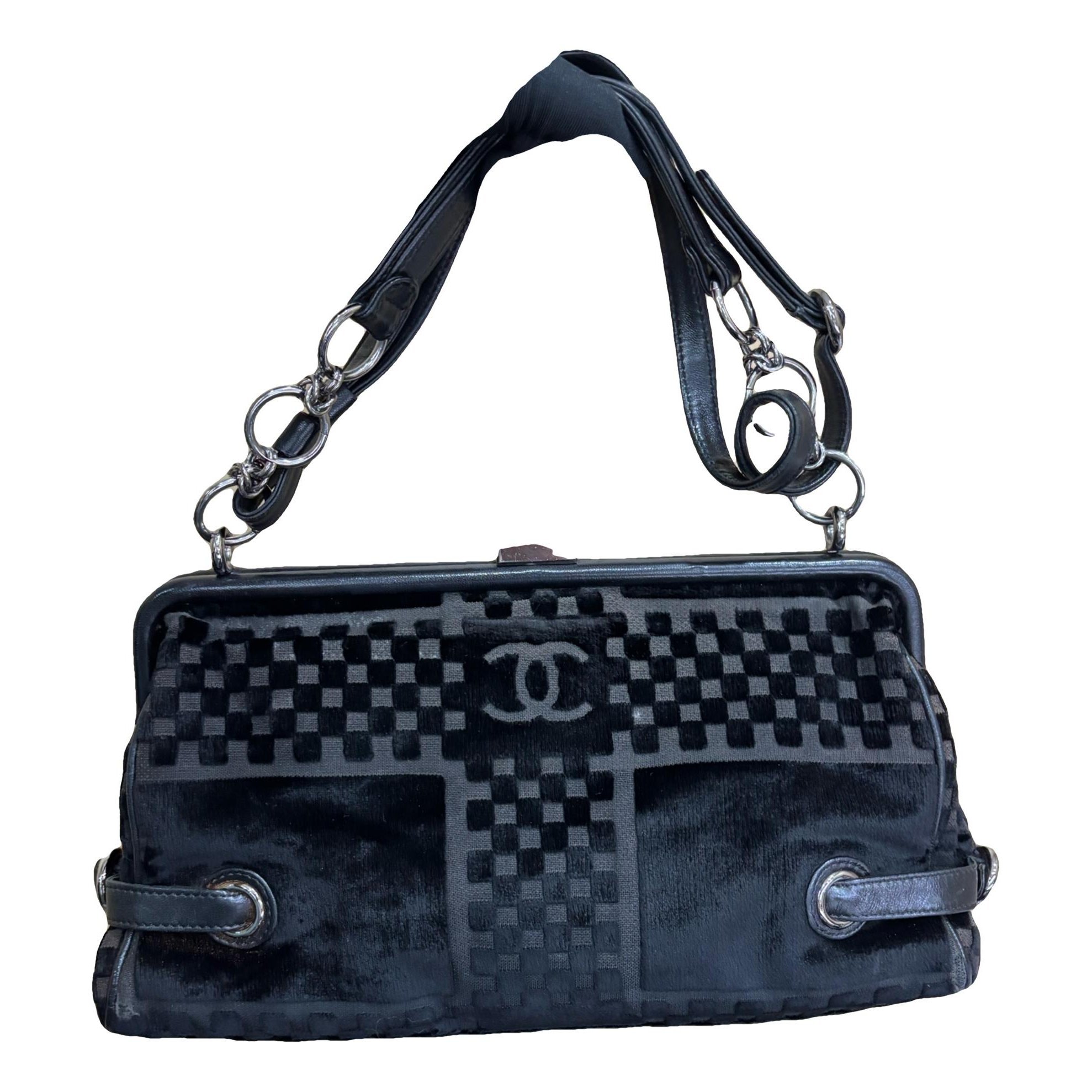 Velvet handbag