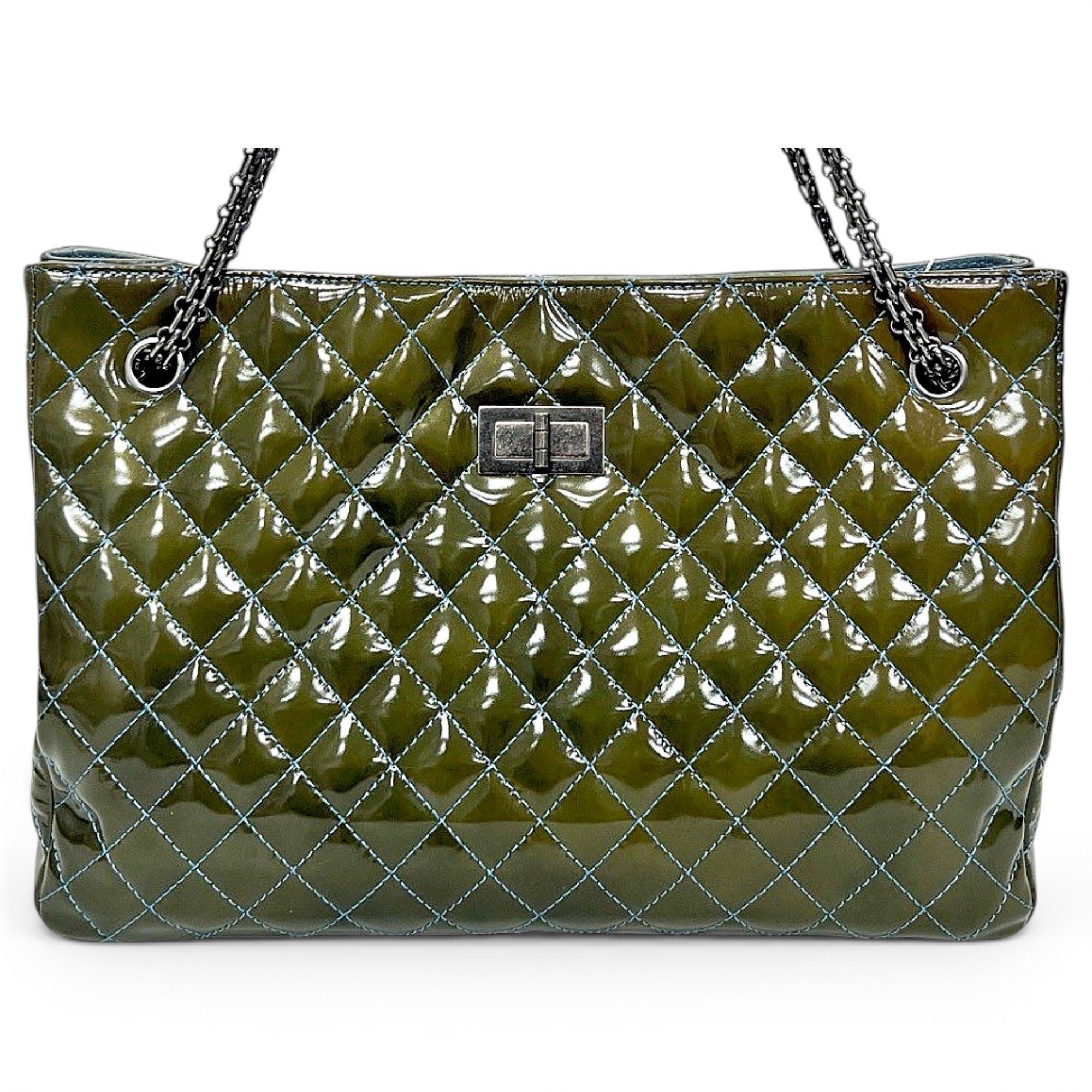2.55 leather clutch bag