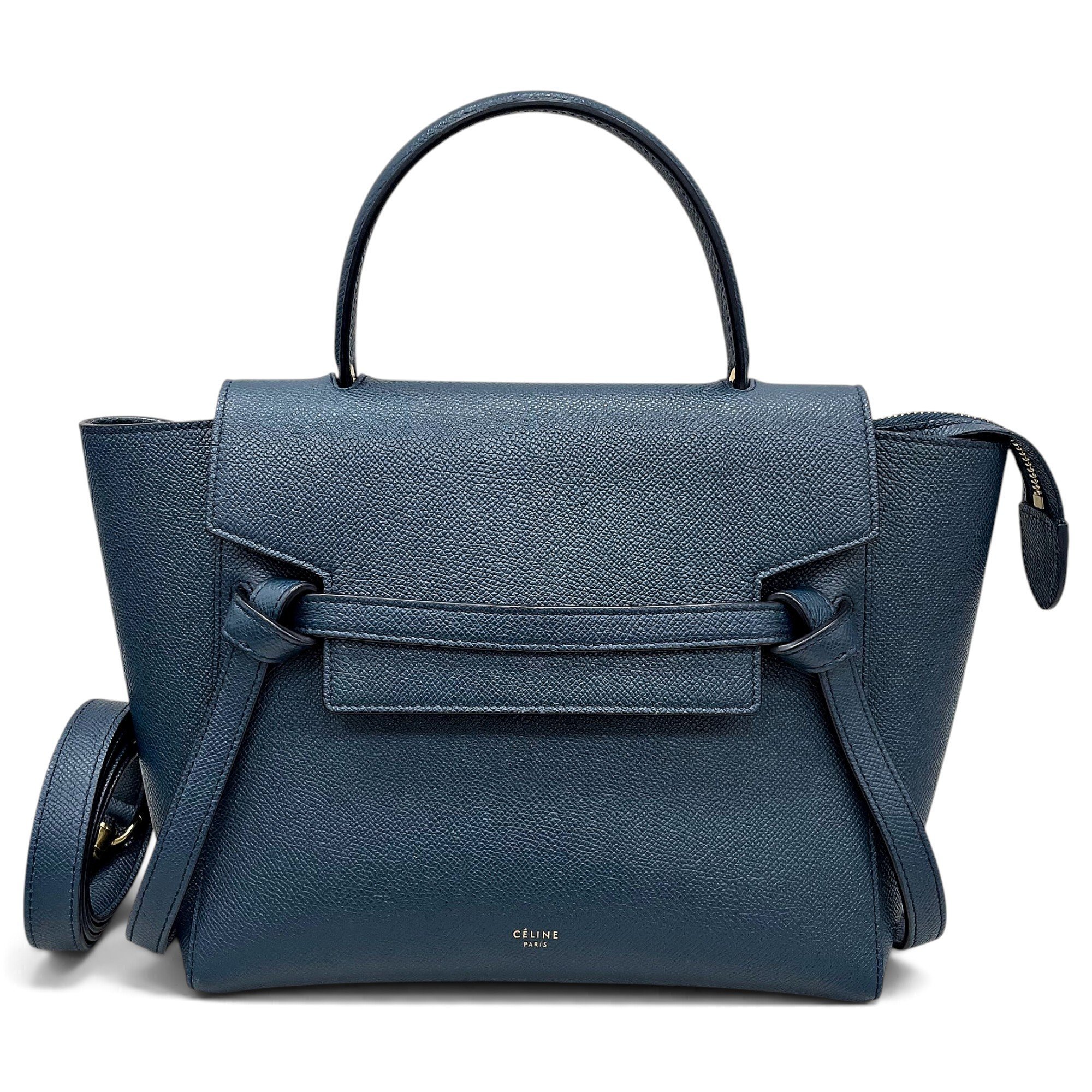 Belt leather handbag