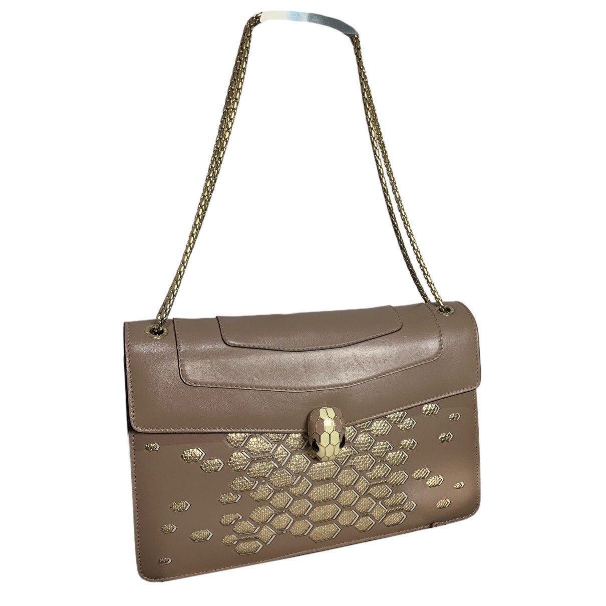 Serpenti leather handbag