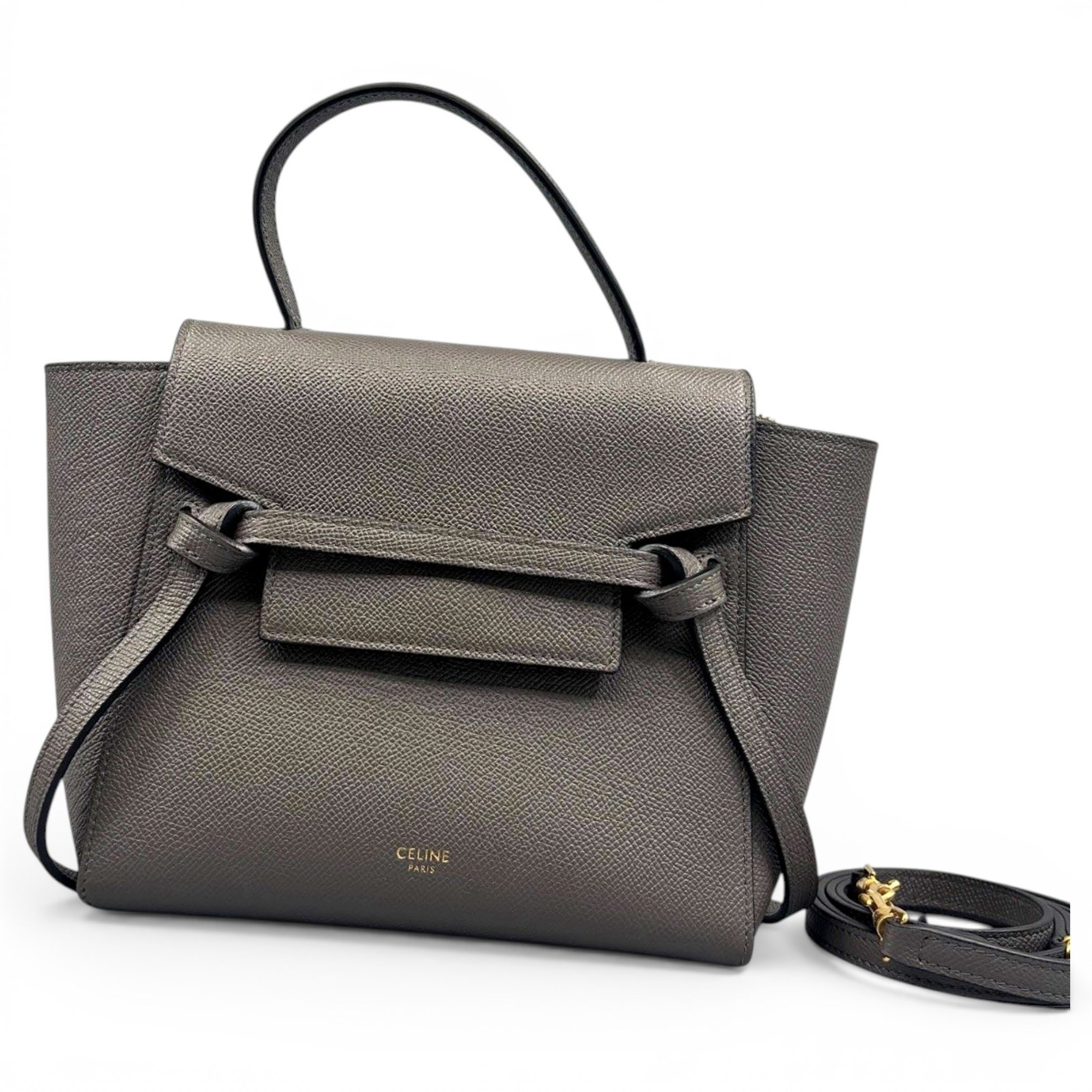 Belt leather handbag