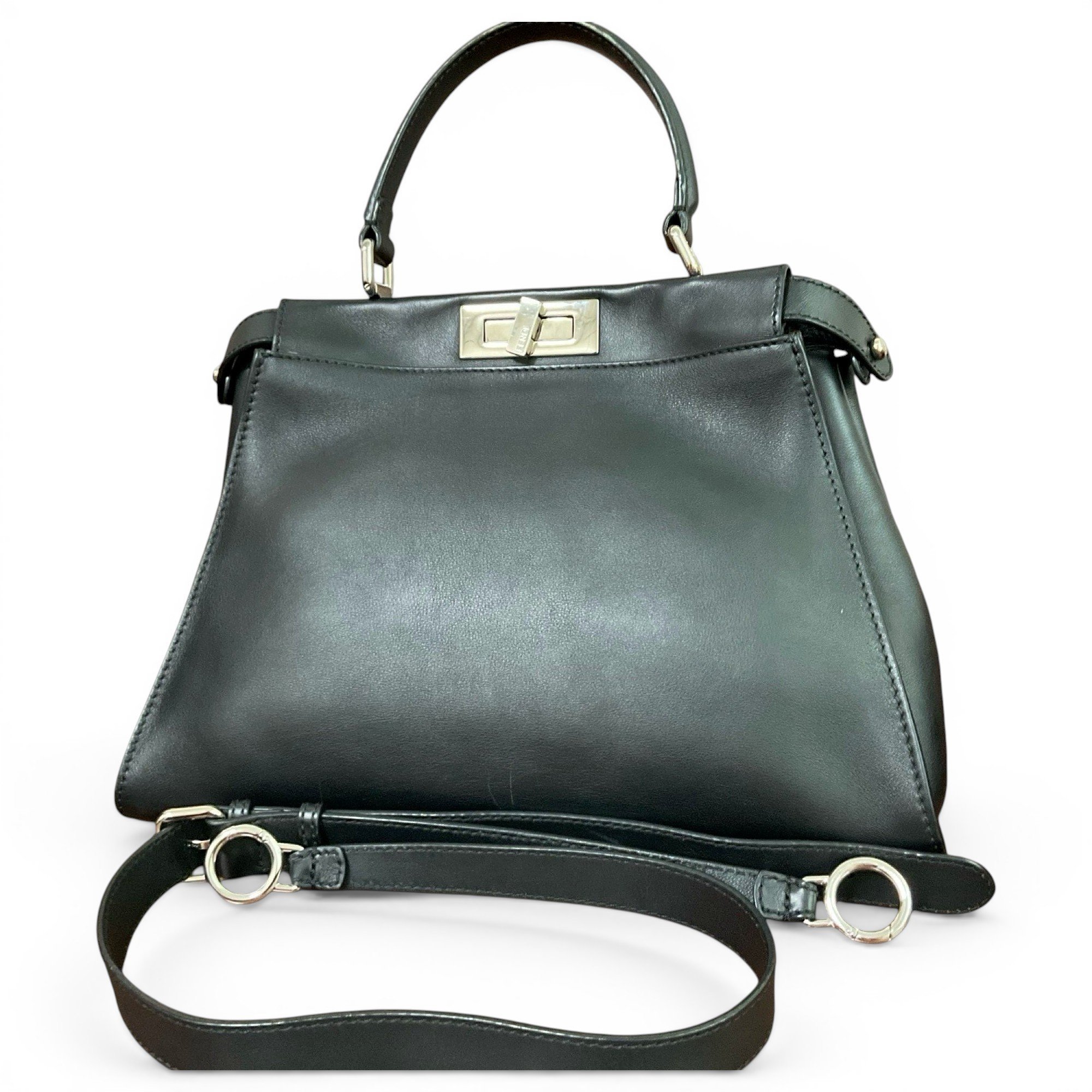 Peekaboo leather handbag