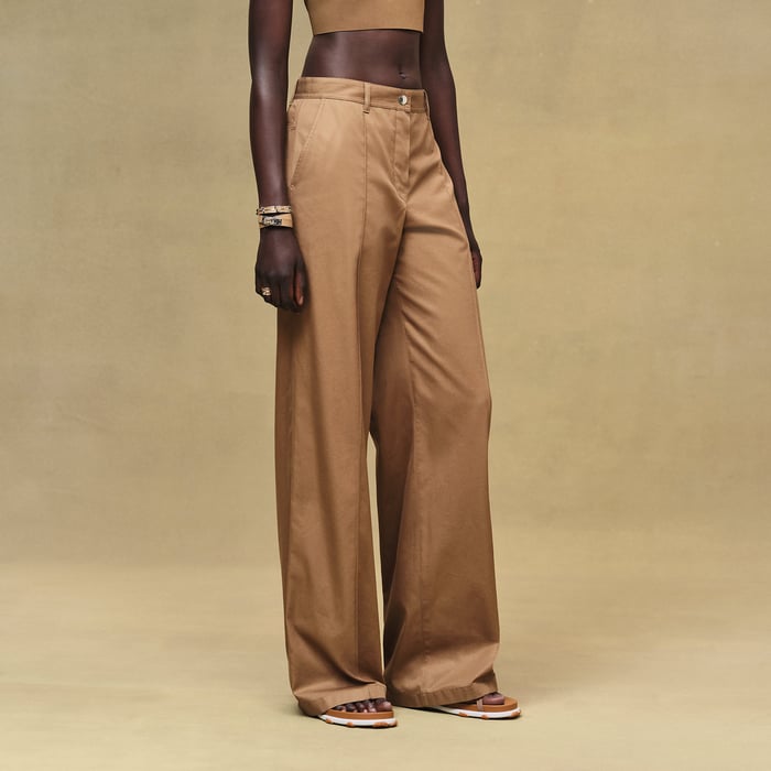 Brun Mahogany Loose Fit Pants