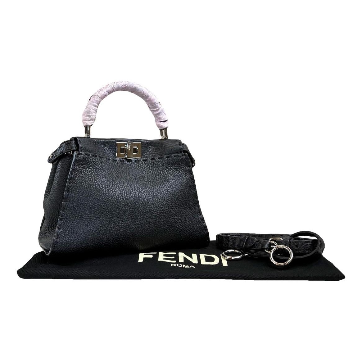 Peekaboo leather handbag