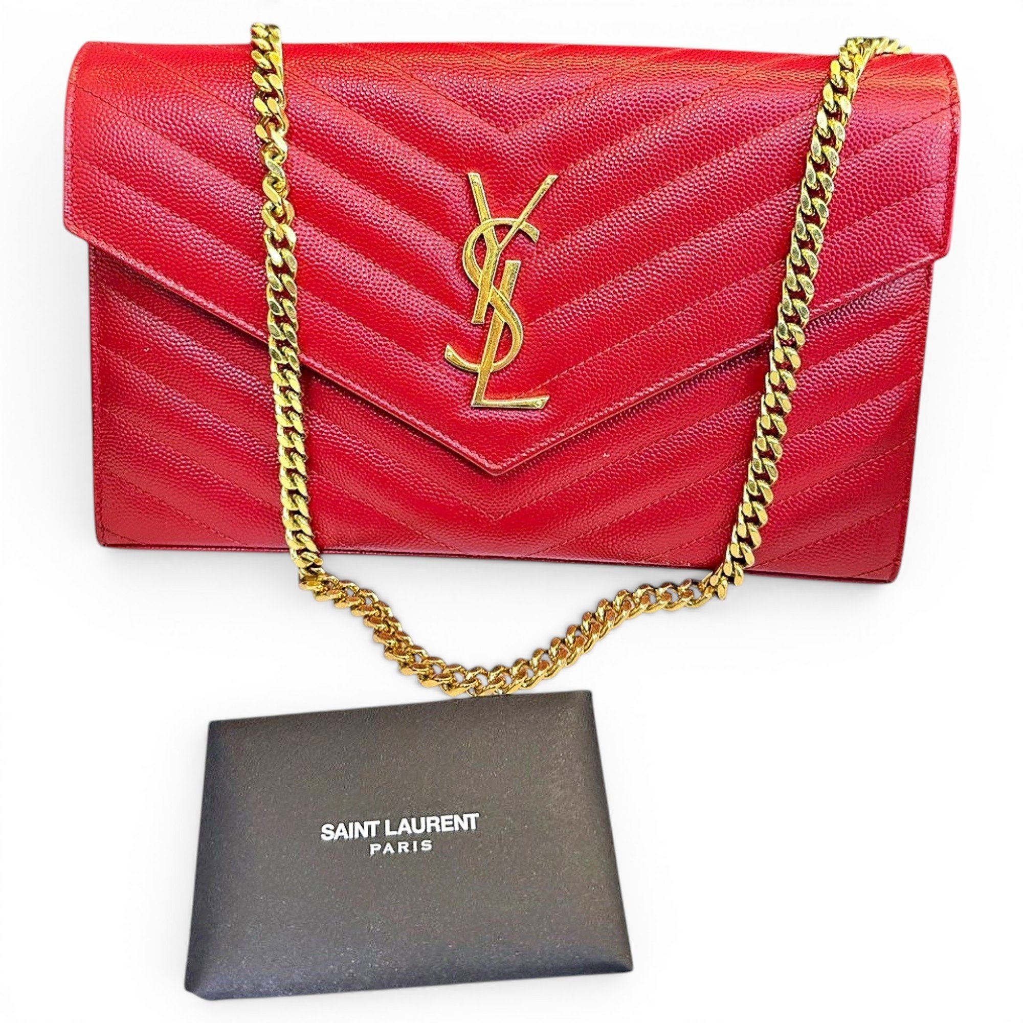 Portefeuille enveloppe leather crossbody bag