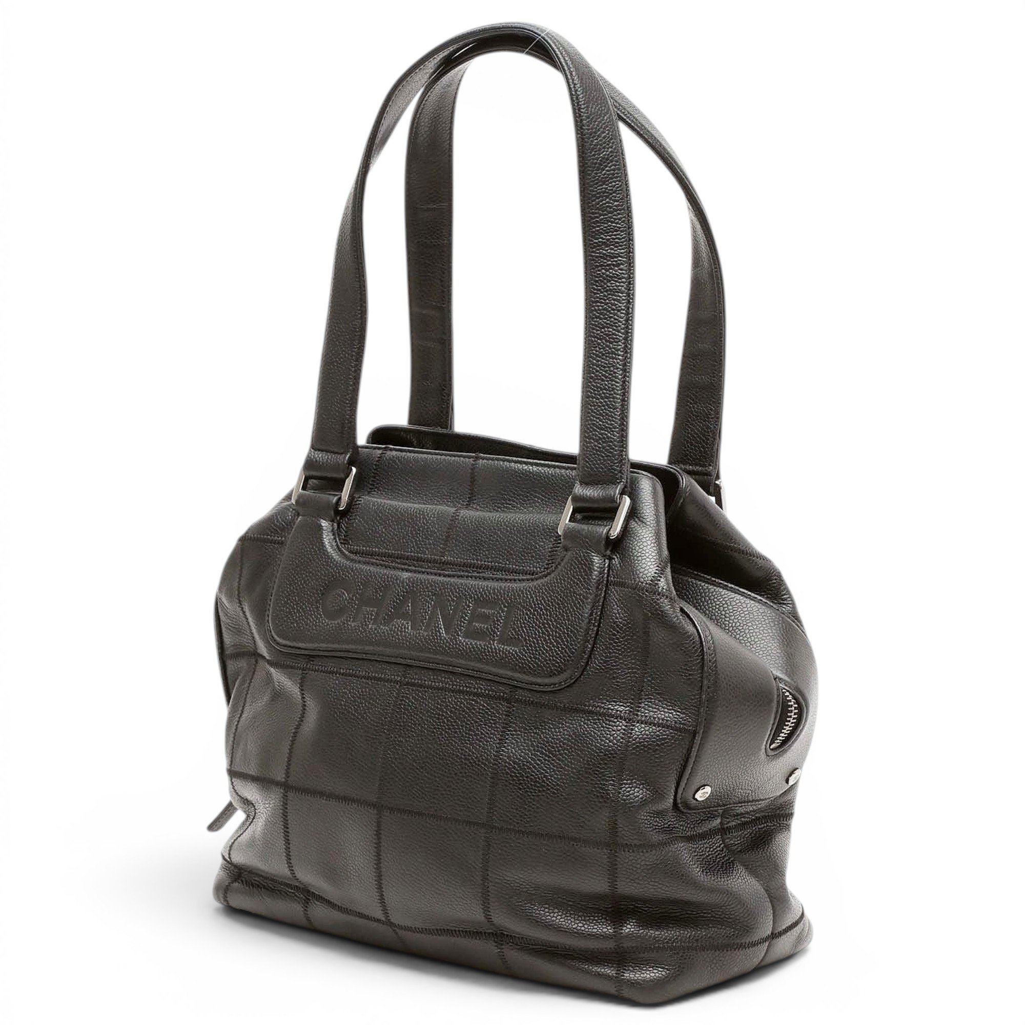 East West Chocolate Bar leather handbag