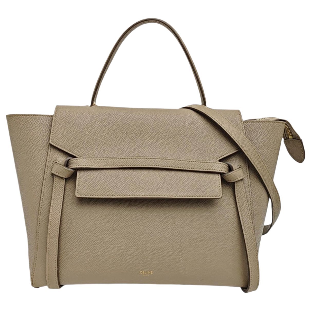 Belt leather handbag