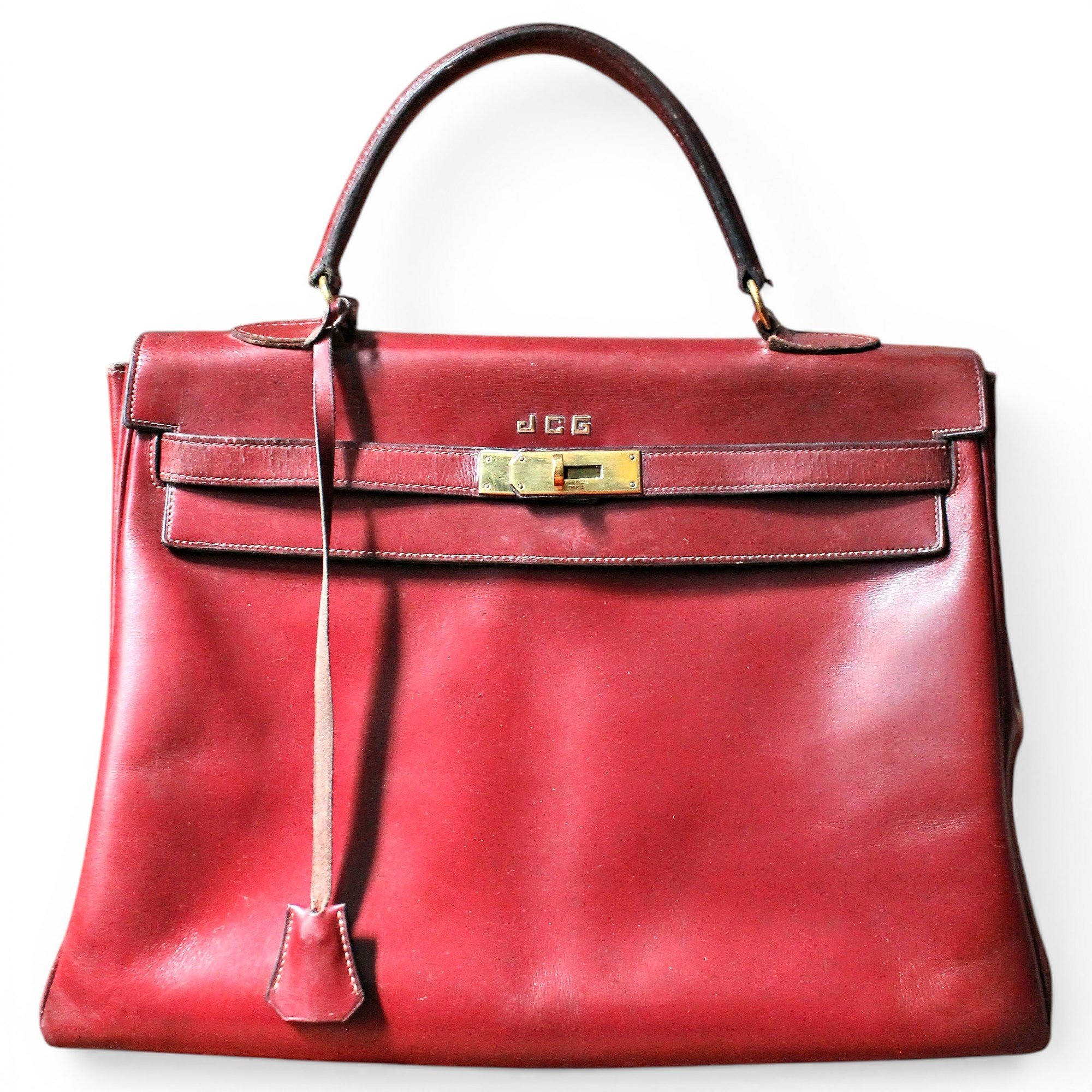Hermes Kelly 35 Handbag Bordeaux