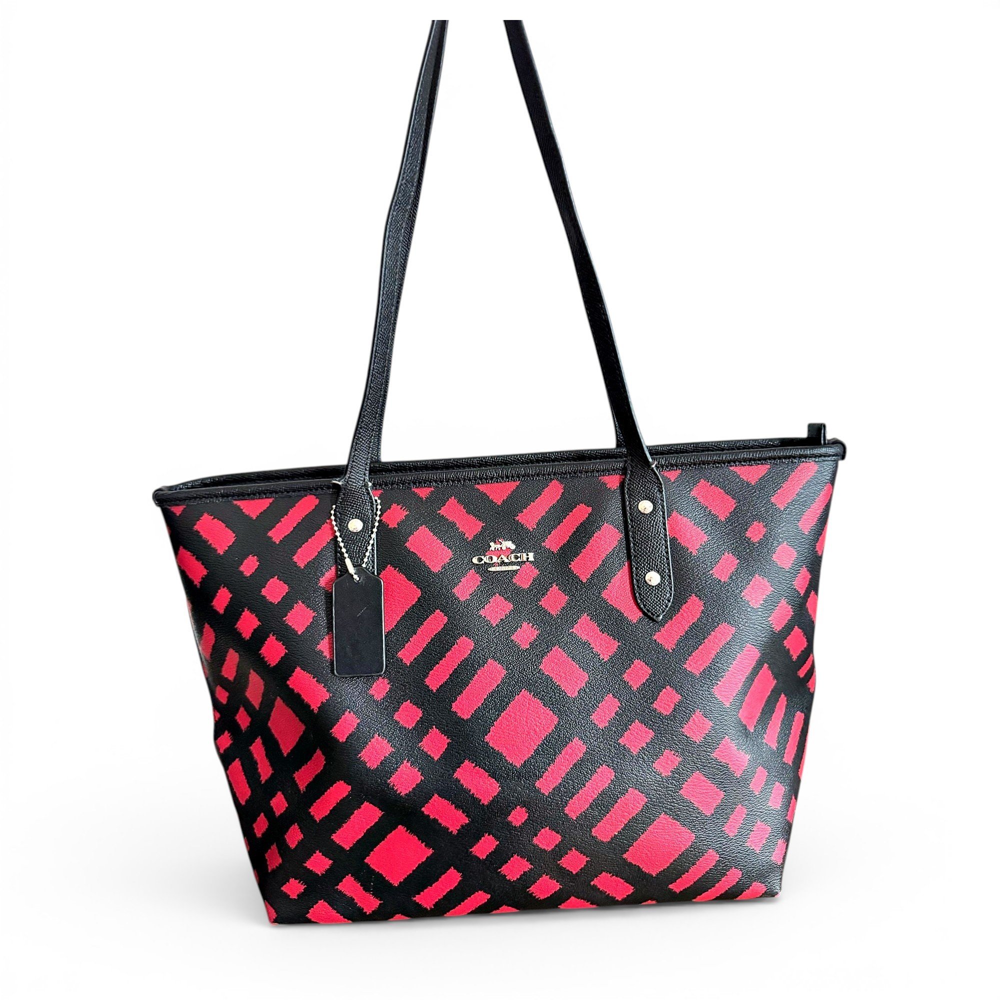 CITY ZIP TOTE leather tote