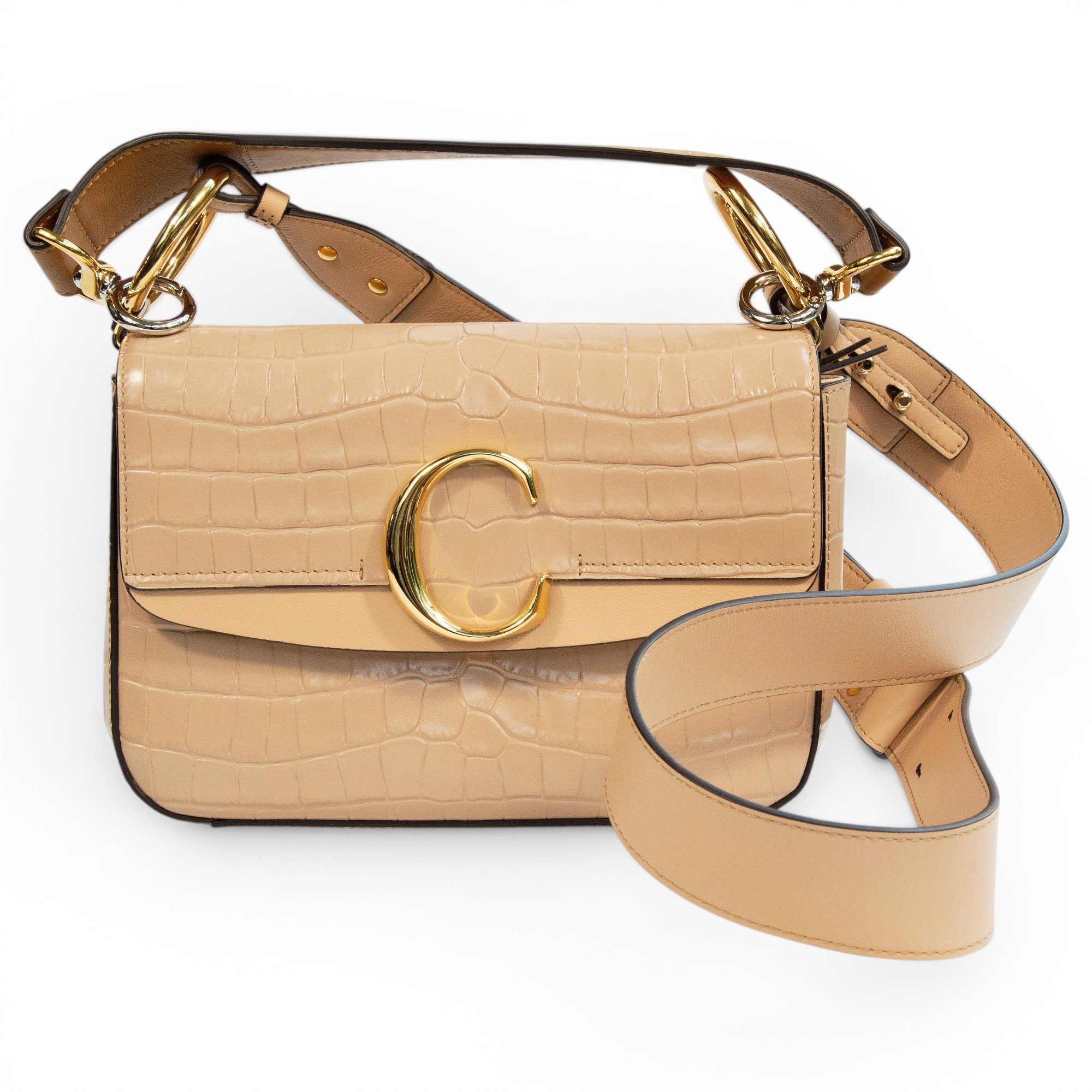 C leather handbag