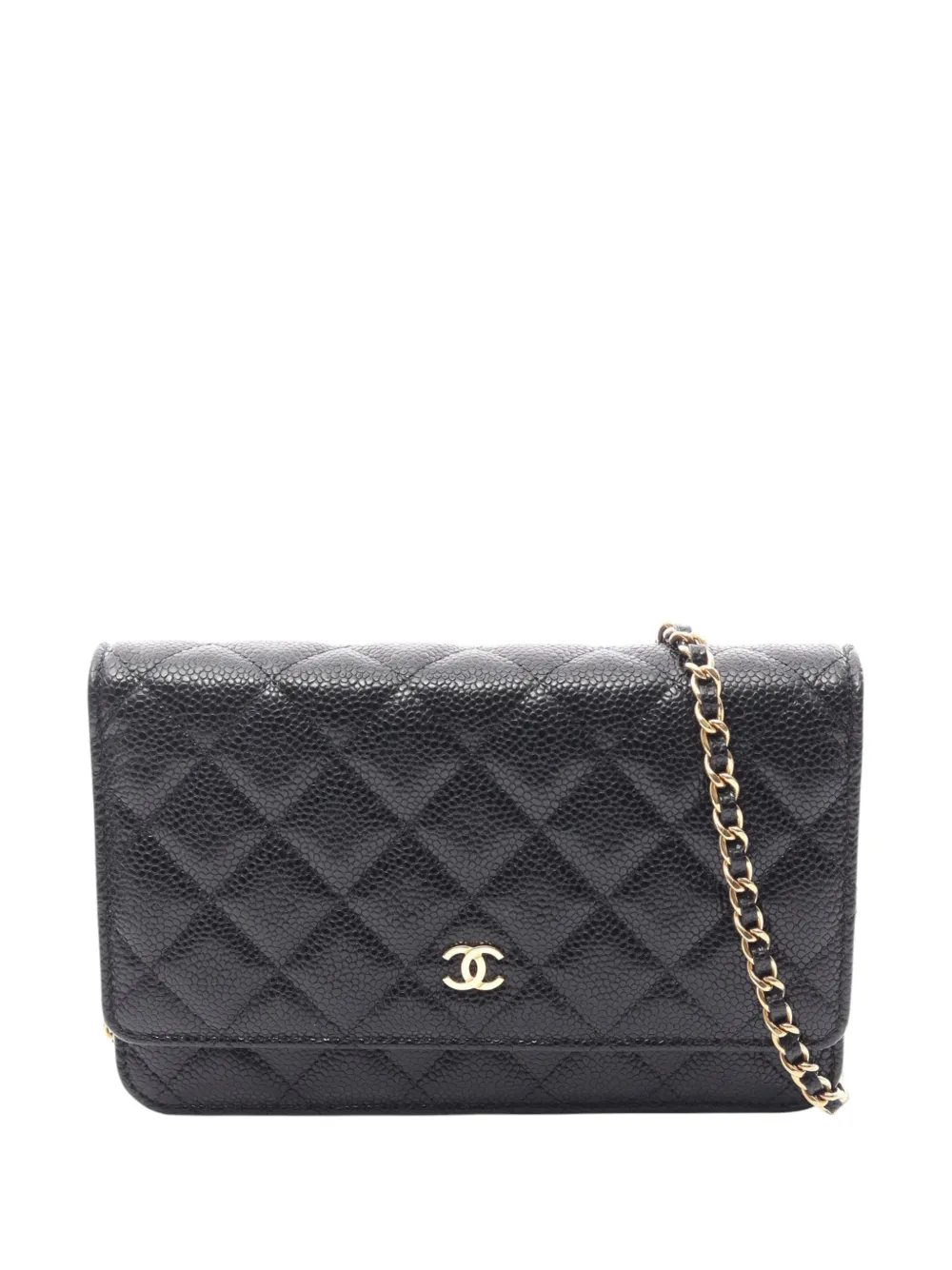 2021-2026 CC Quilted Caviar Wallet on Chain crossbody bag