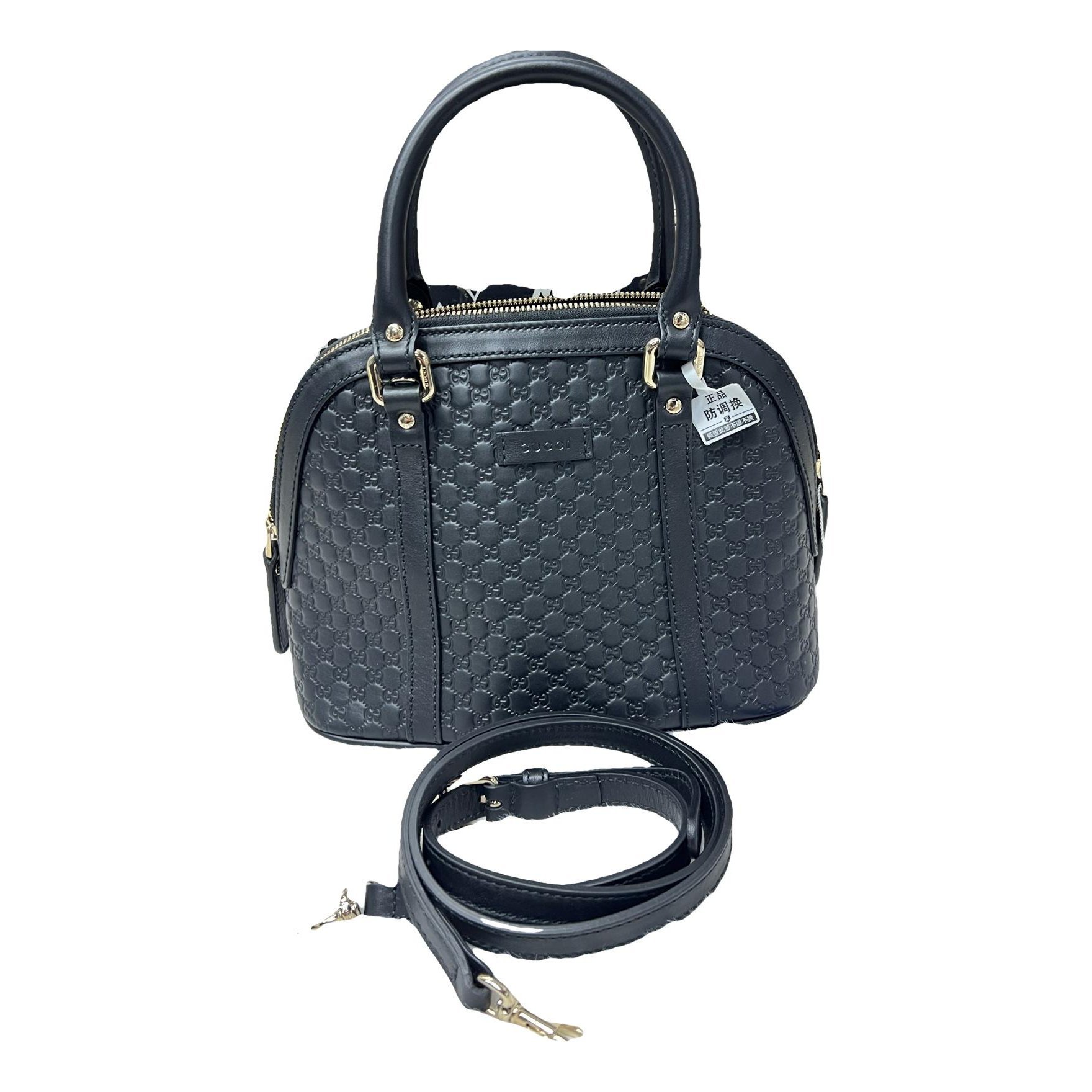 Dôme leather handbag