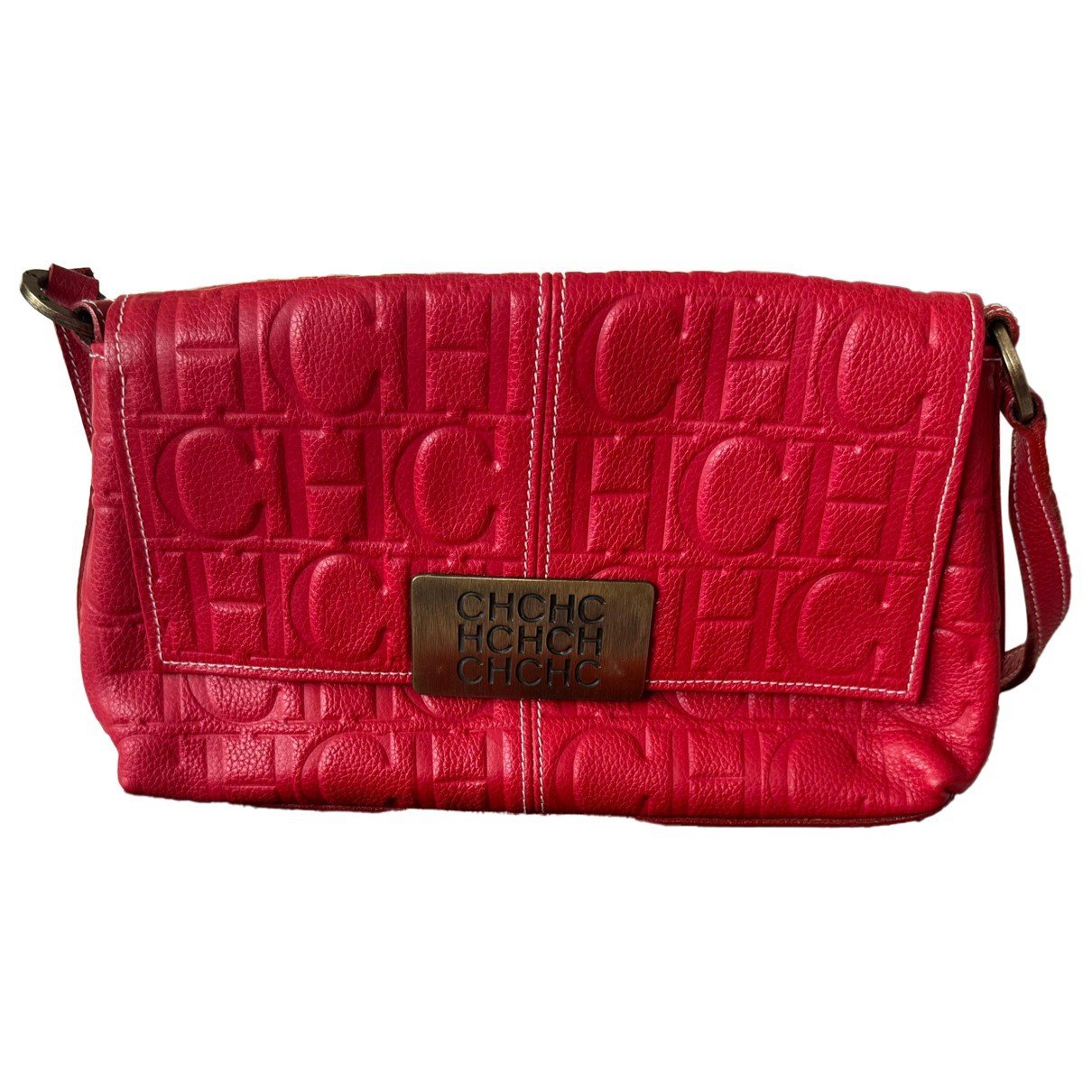 Leather clutch bag