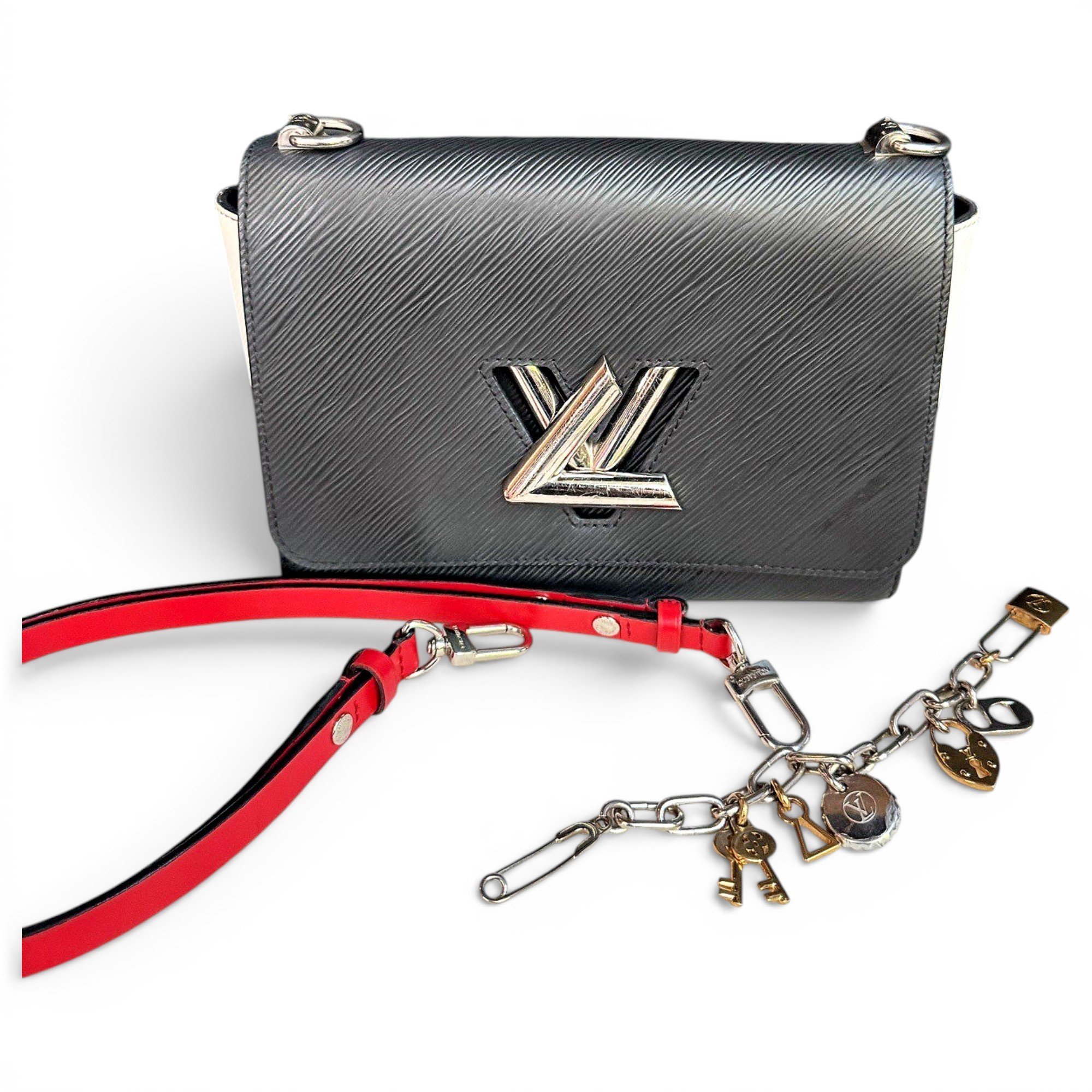 Twist leather handbag