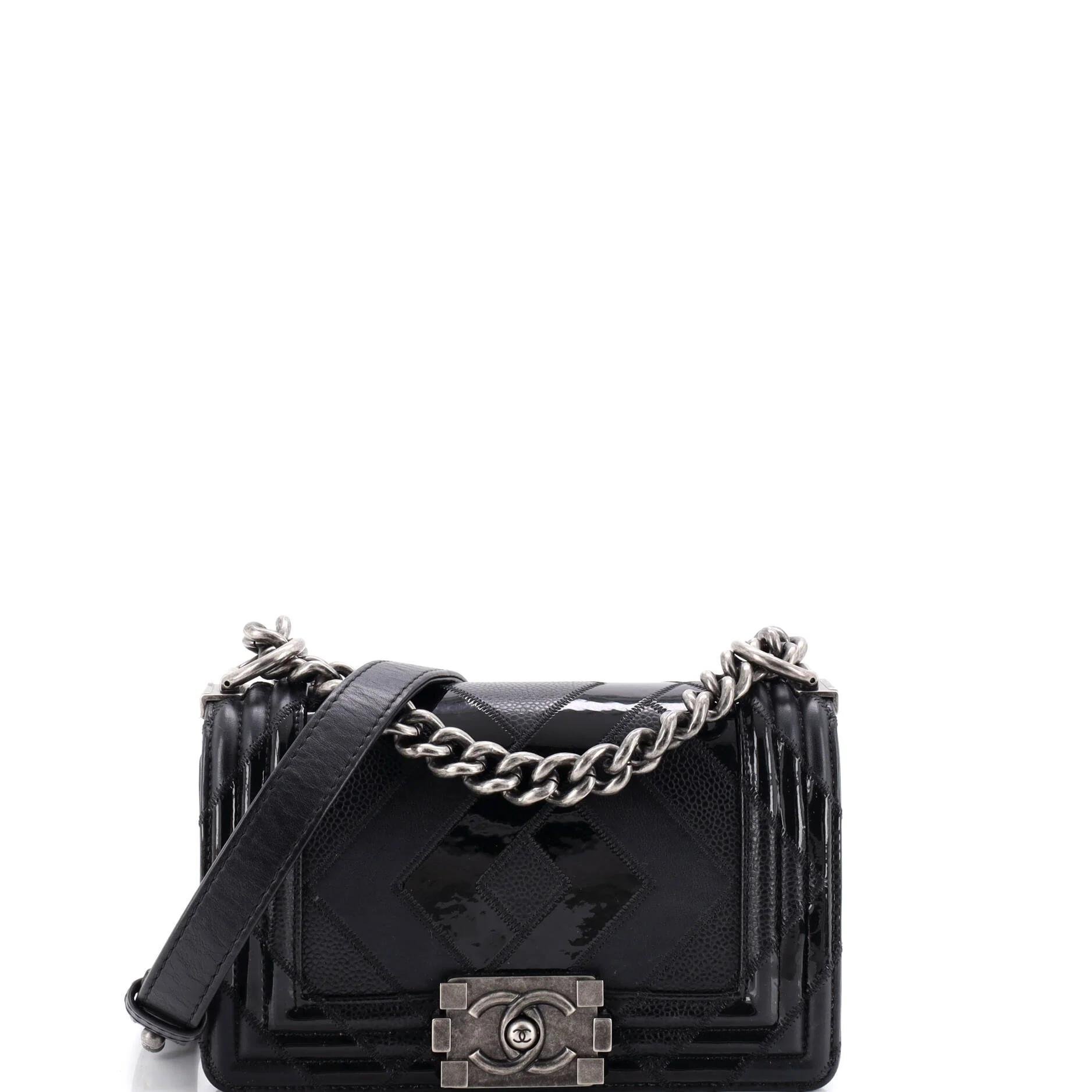 Boy patent leather handbag