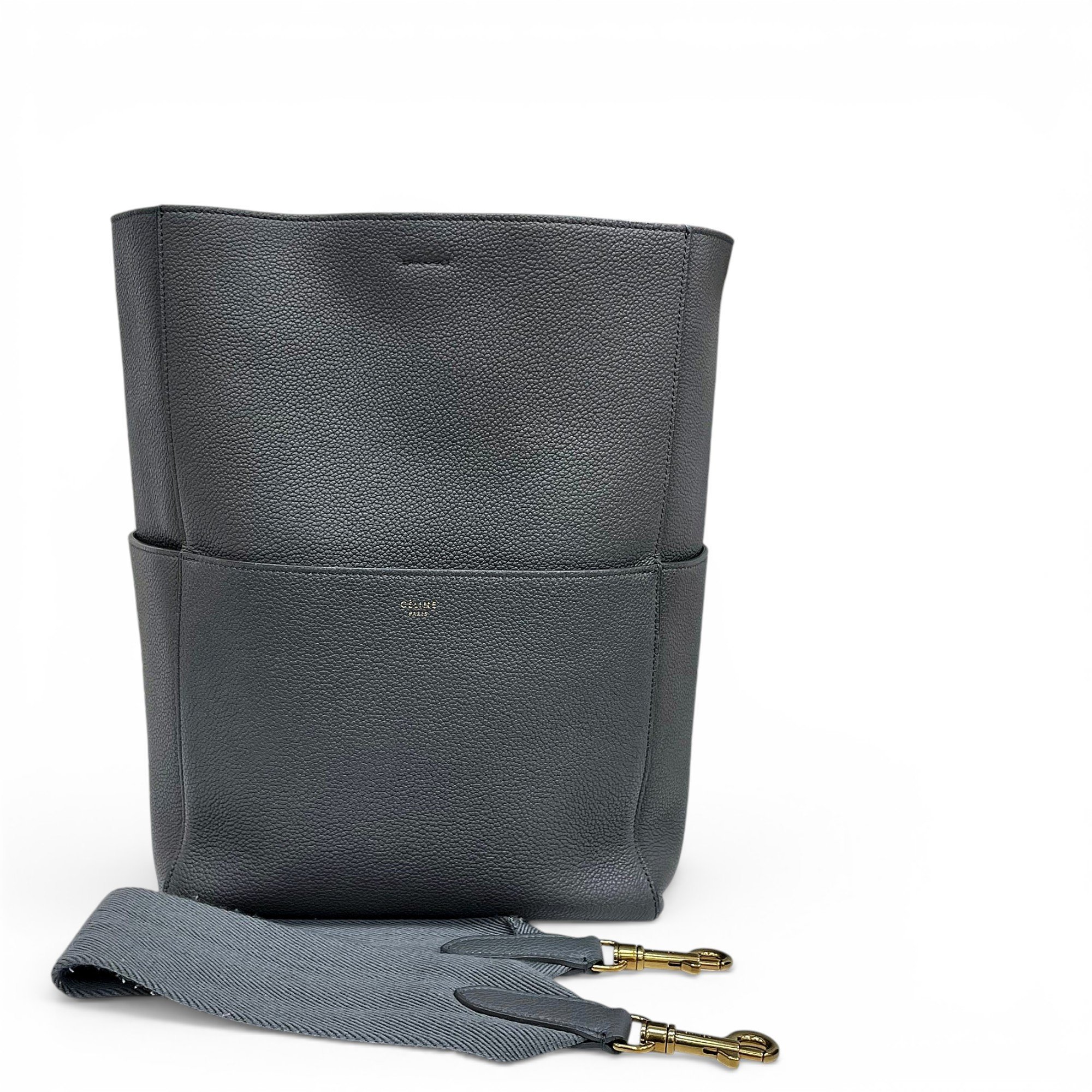 Seau Sangle leather handbag