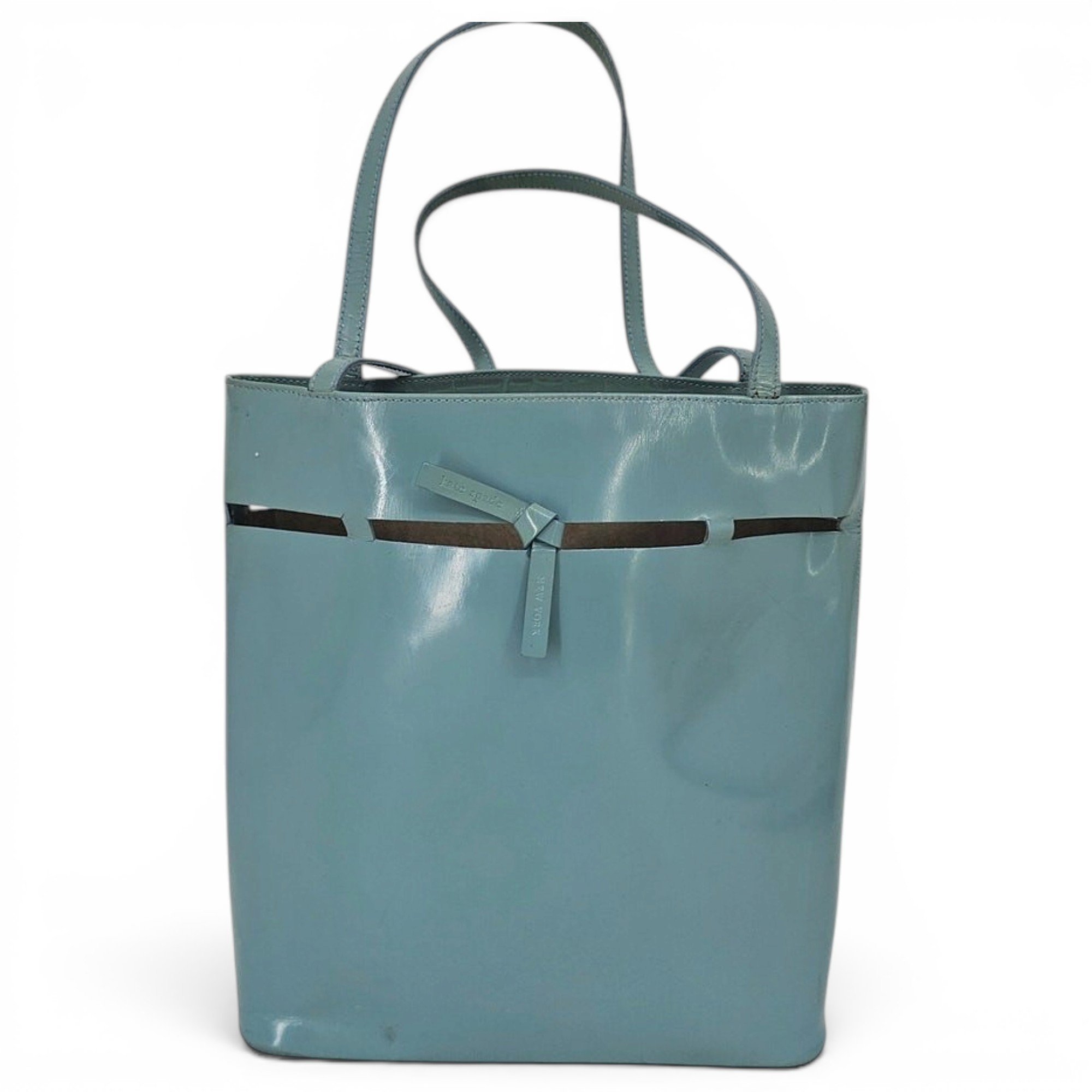 Patent leather tote