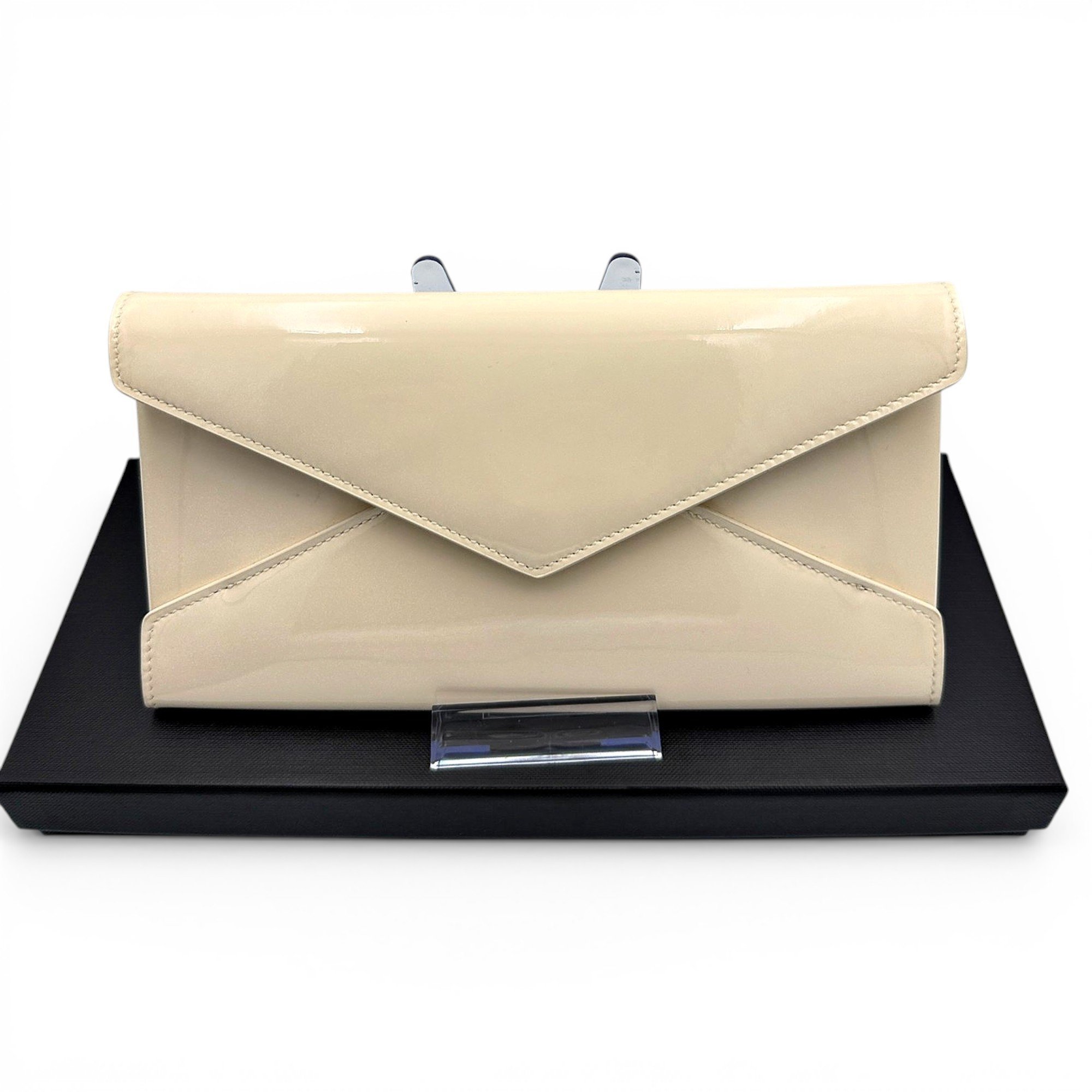 Leather clutch bag