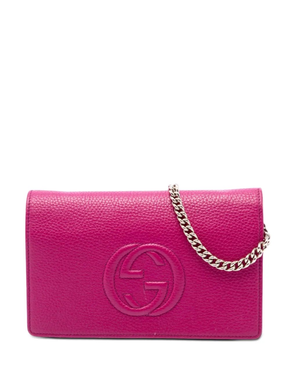 2000-2015 Pebbled Calfskin Soho Wallet On Chain crossbody bag