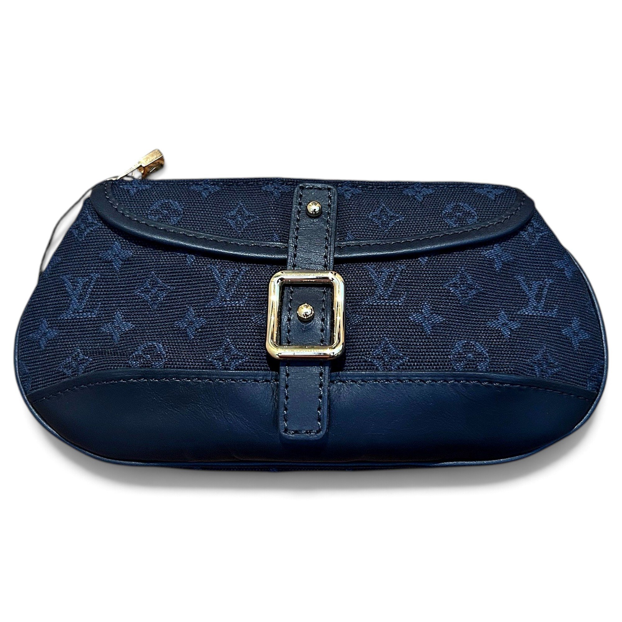 Leather clutch bag