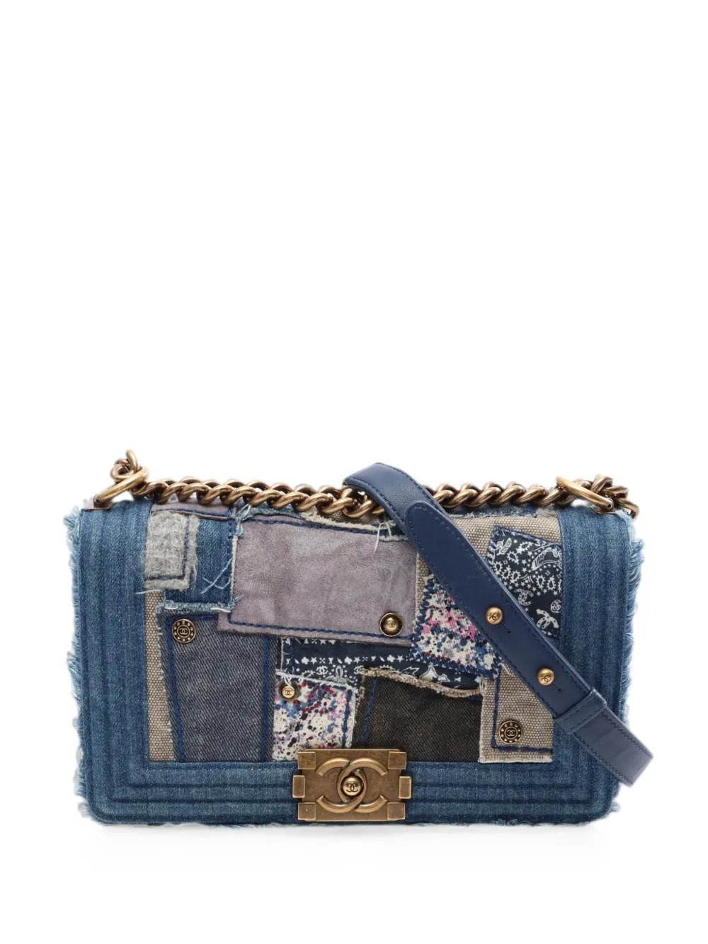2014-2015 Boy Chanel patchwork shoulder bag