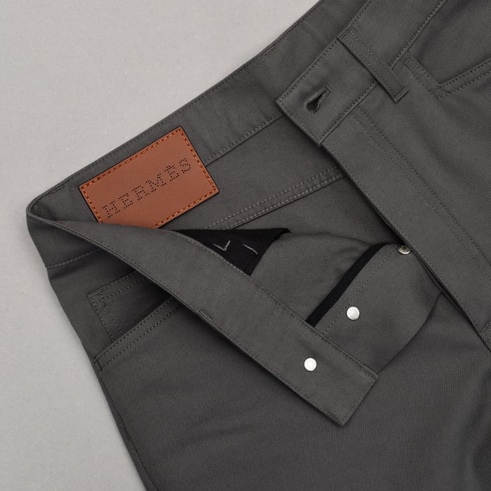 Gris Brûlé Straight Cut Jeans
