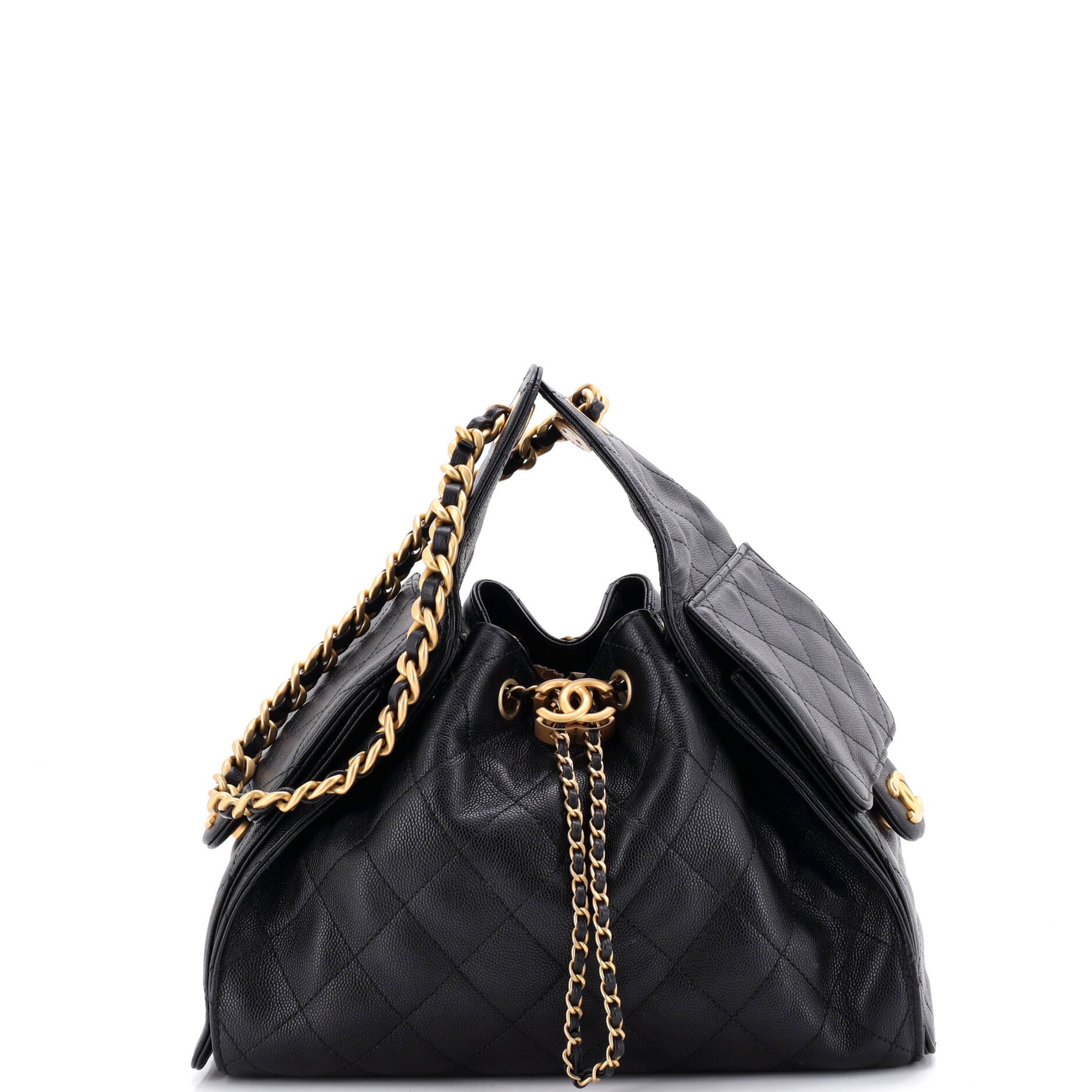 25 Hobo Bag Quilted Caviar Small