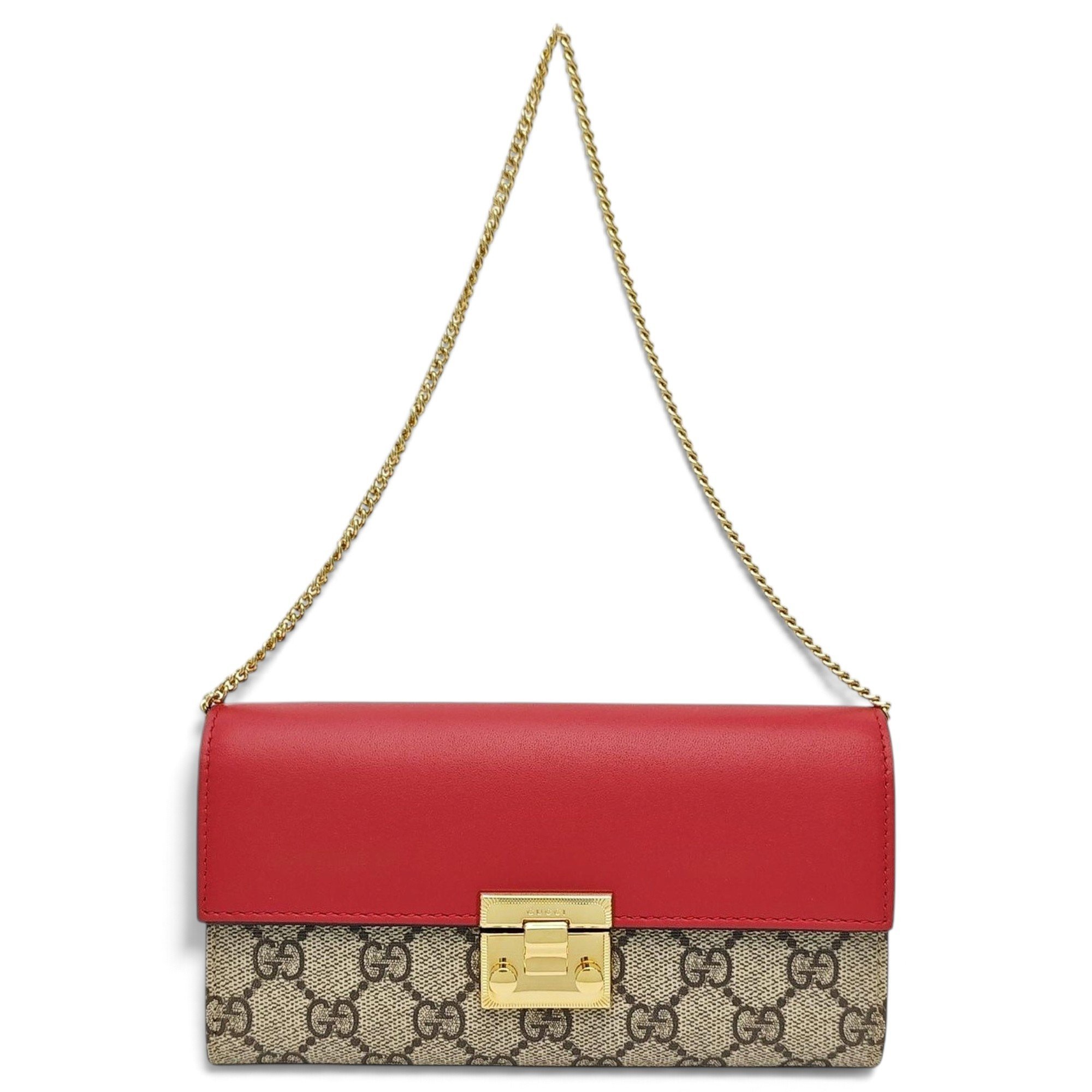 Padlock leather handbag